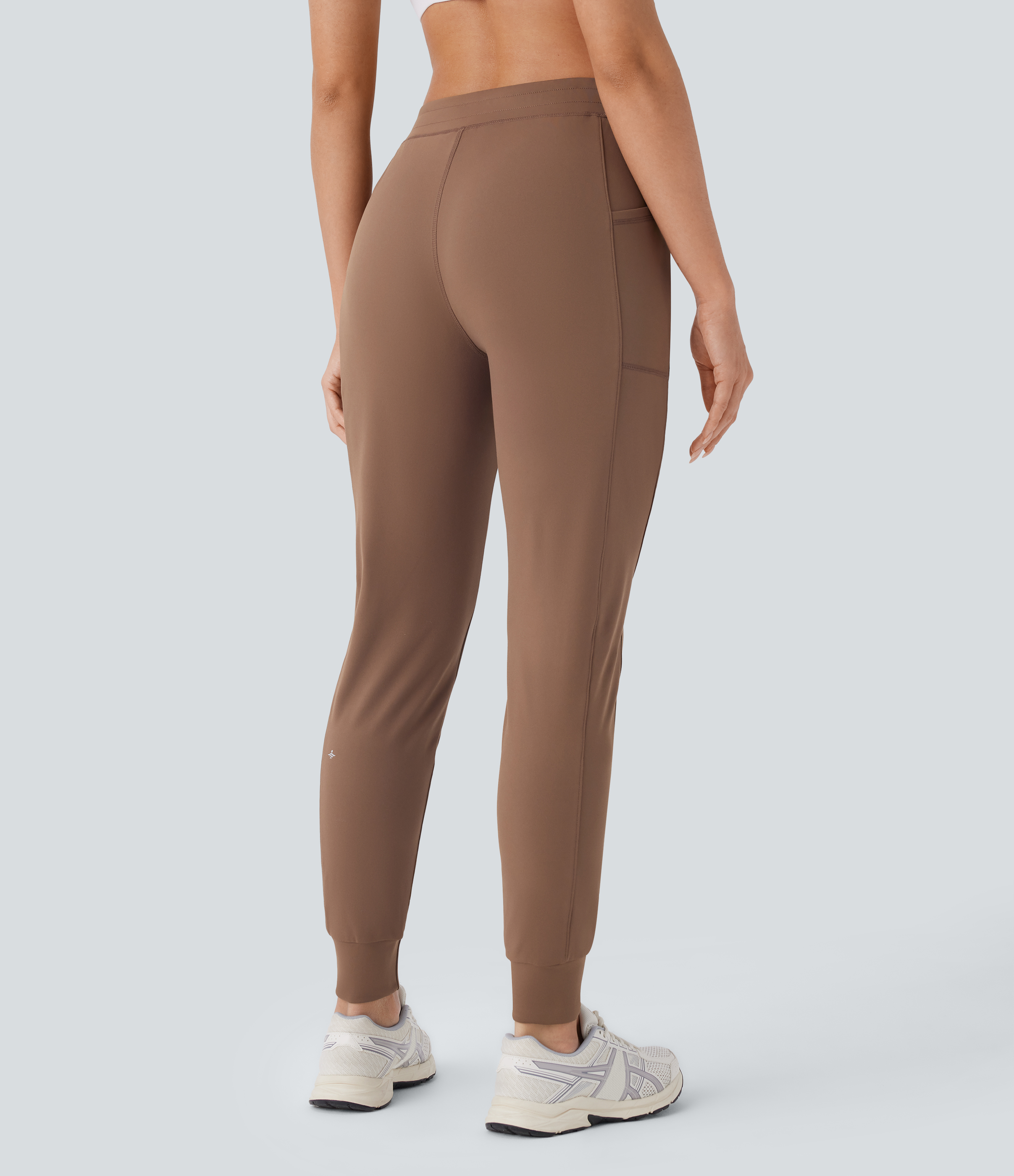 Halara HaloTek Airв„ў Mid Rise Side Pocket Slim Yoga Joggers  - Sepia - XL(regular) 