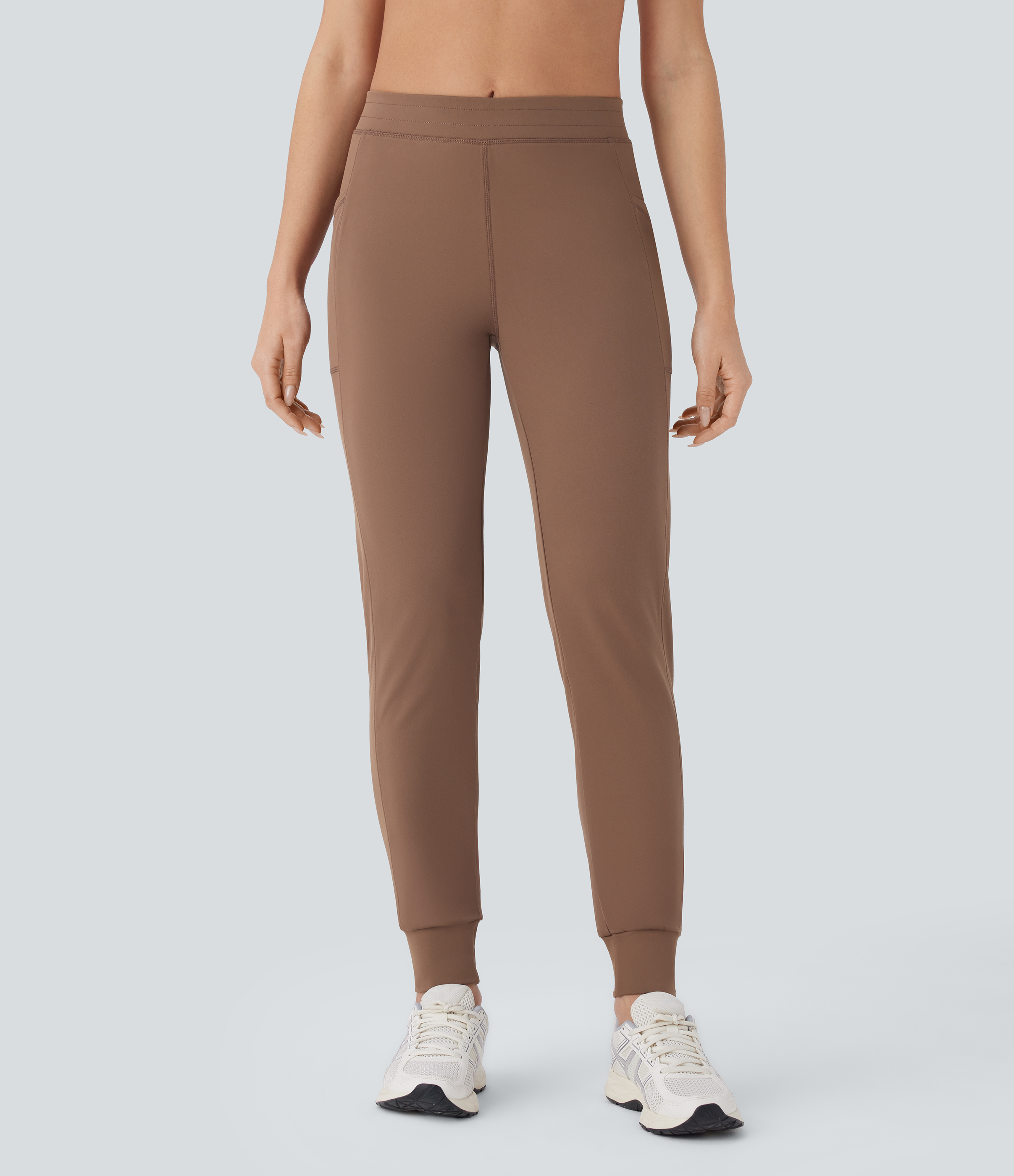 Halara HaloTek Airв„ў Mid Rise Side Pocket Slim Yoga Joggers  - Sepia - XL(regular) 