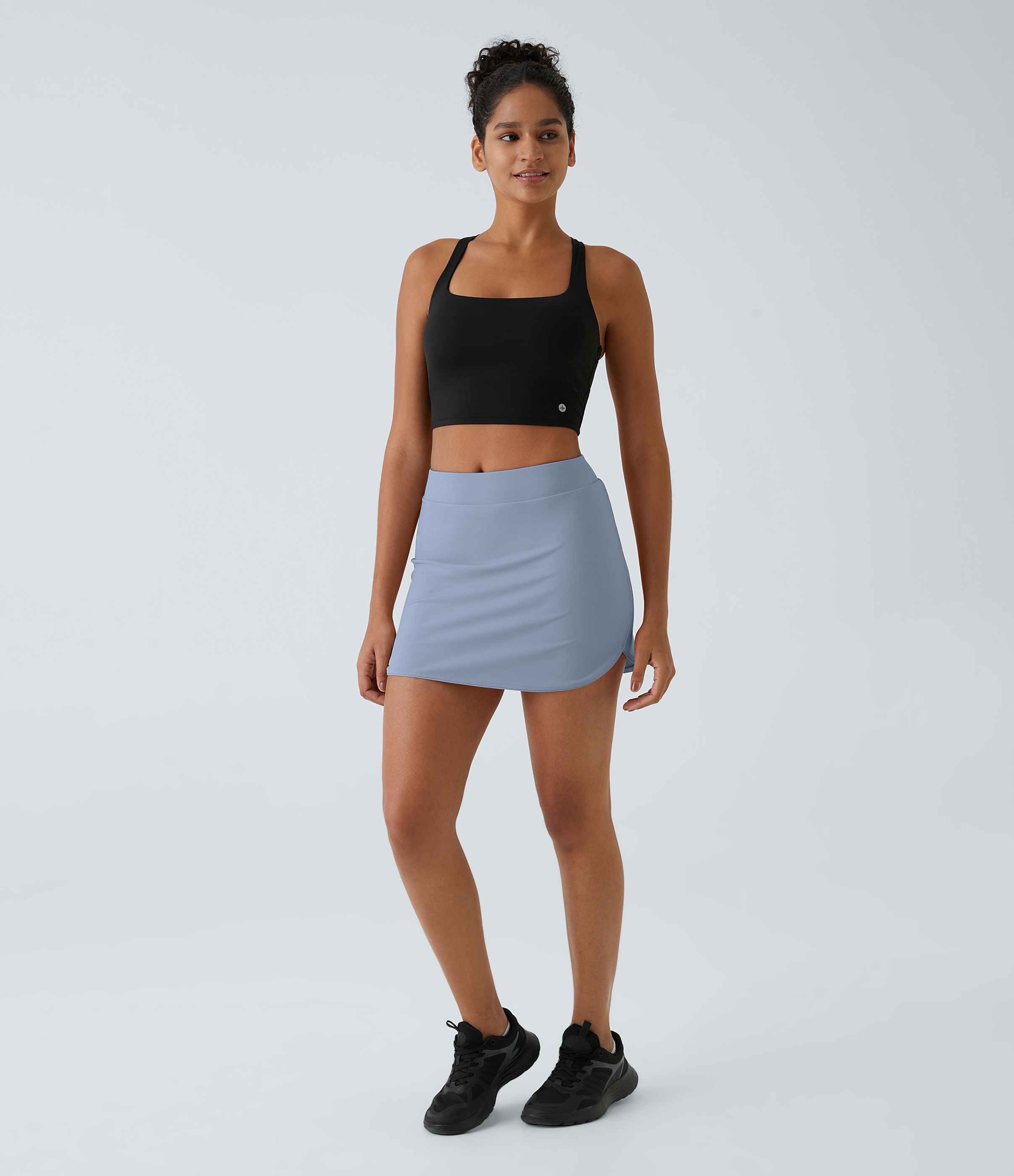 Halara Everyday Side Pocket 2-in-1 Golf Skirt-Clarity  - Snowflake Blue - L midi skirt a line skirt golfing skirt pleated tennis skirt 