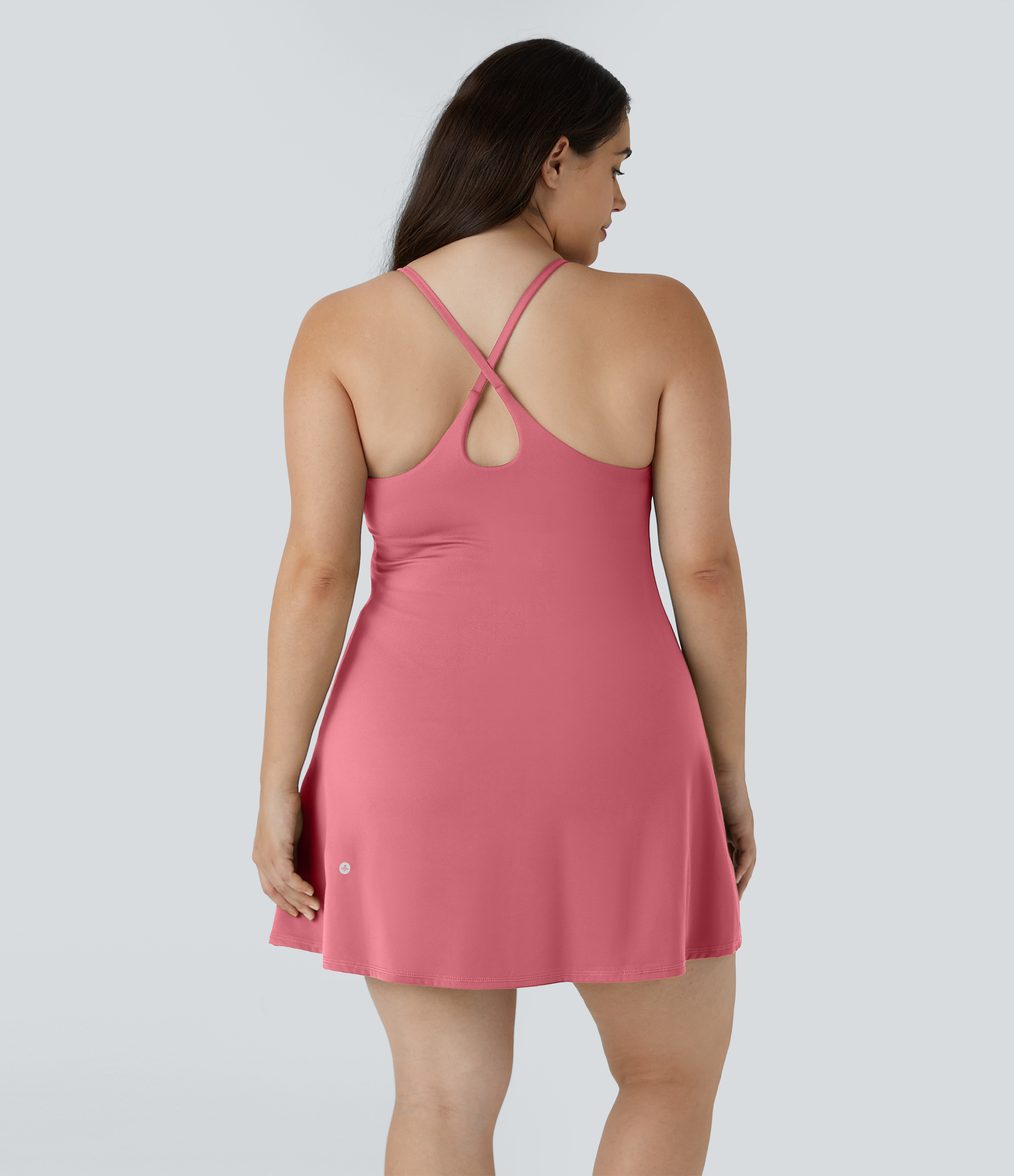 Halara Everyday Cloudfulв„ў Fabric Plus Size Dress-Wannabe  - Begonia Rouge - 4X 