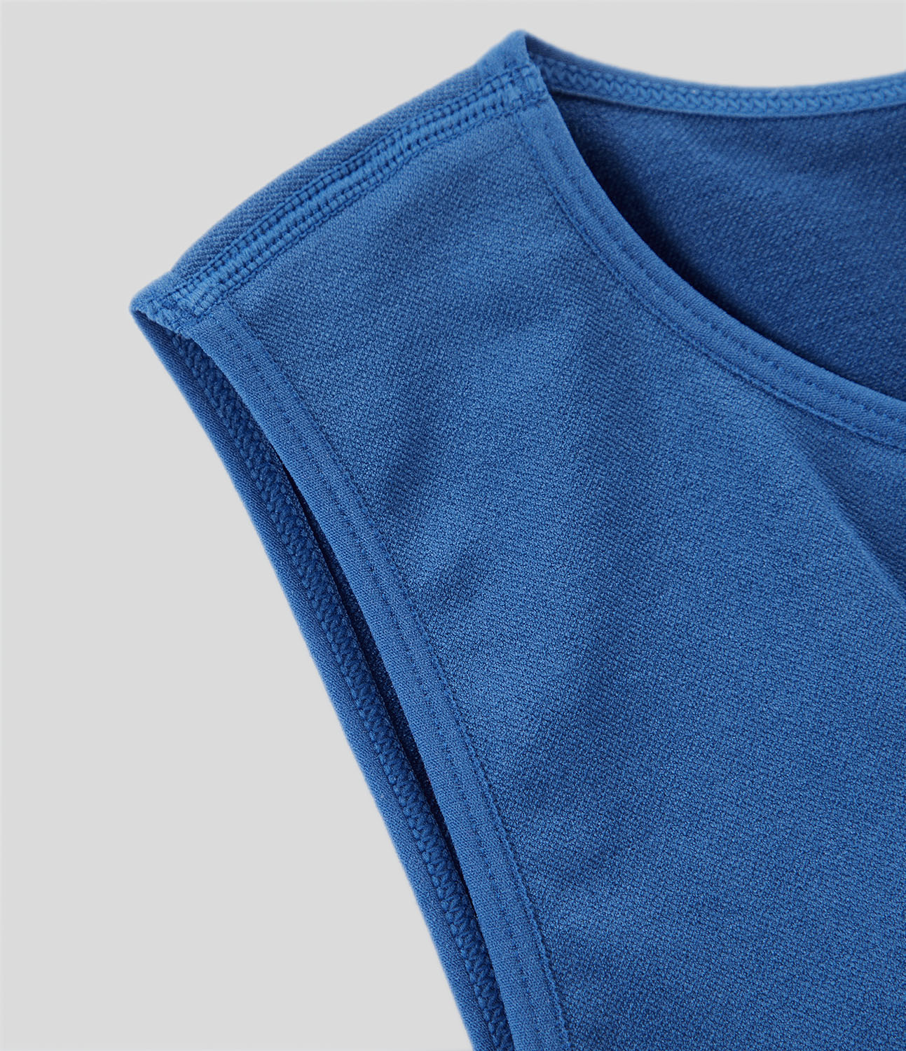 Halara Seamless Flow Round Neck Sleeveless Backless Solid Yoga Tank Top Tank Top - Star Sapphire - S golf tops halter top tunic tops 