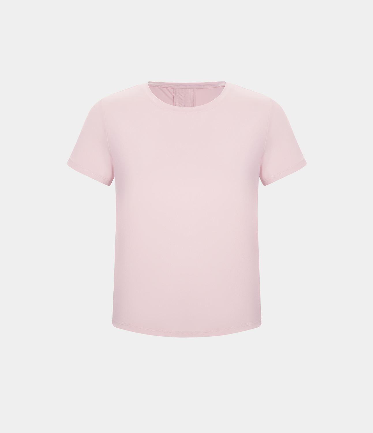Halara Round Neck Short Sleeve Crisscross Split Tie Back Yoga Sports Top  - Calcite - S 