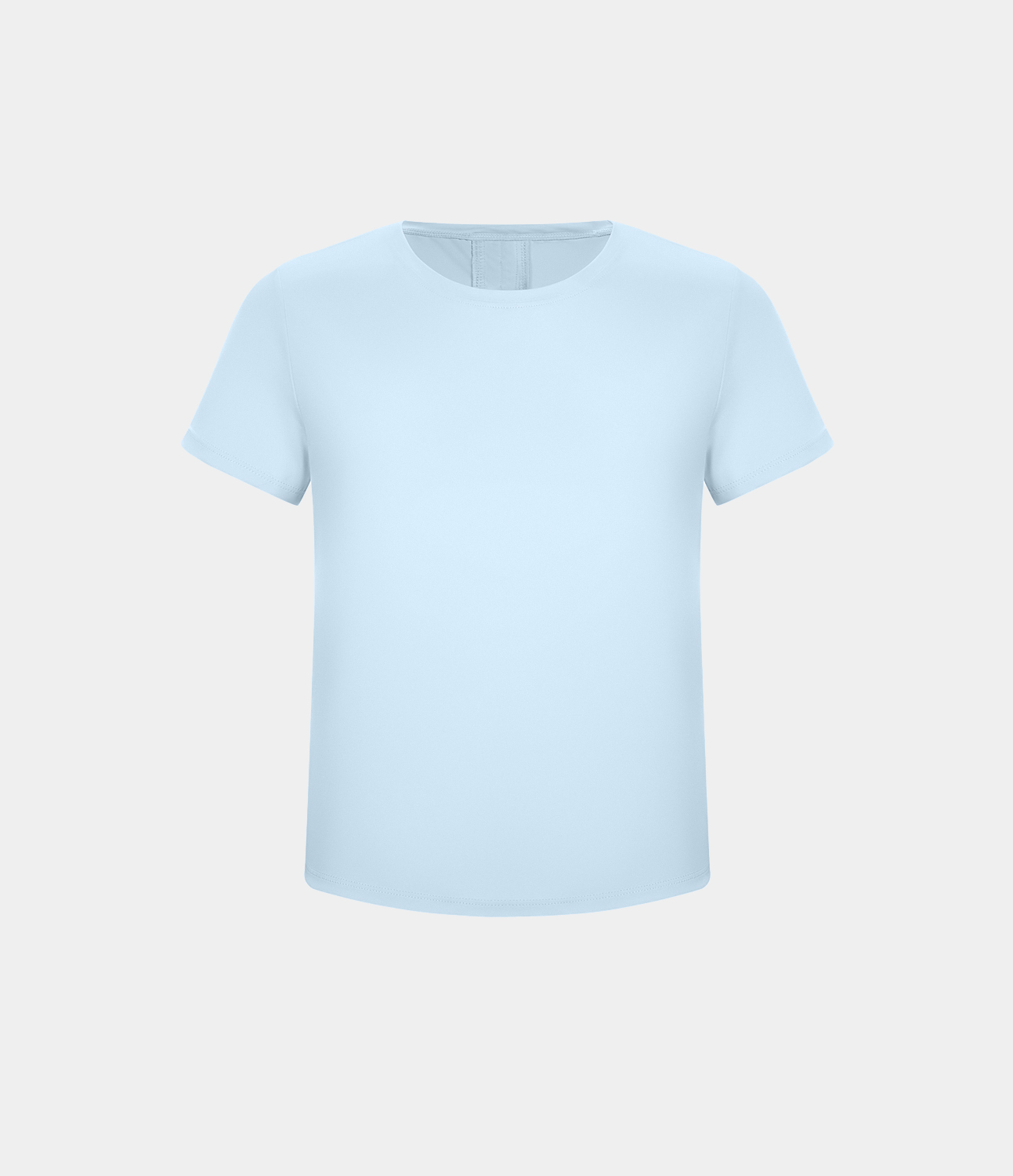 Halara Round Neck Short Sleeve Crisscross Split Tie Back Yoga Sports Top  - Saltwater Slide - XL 