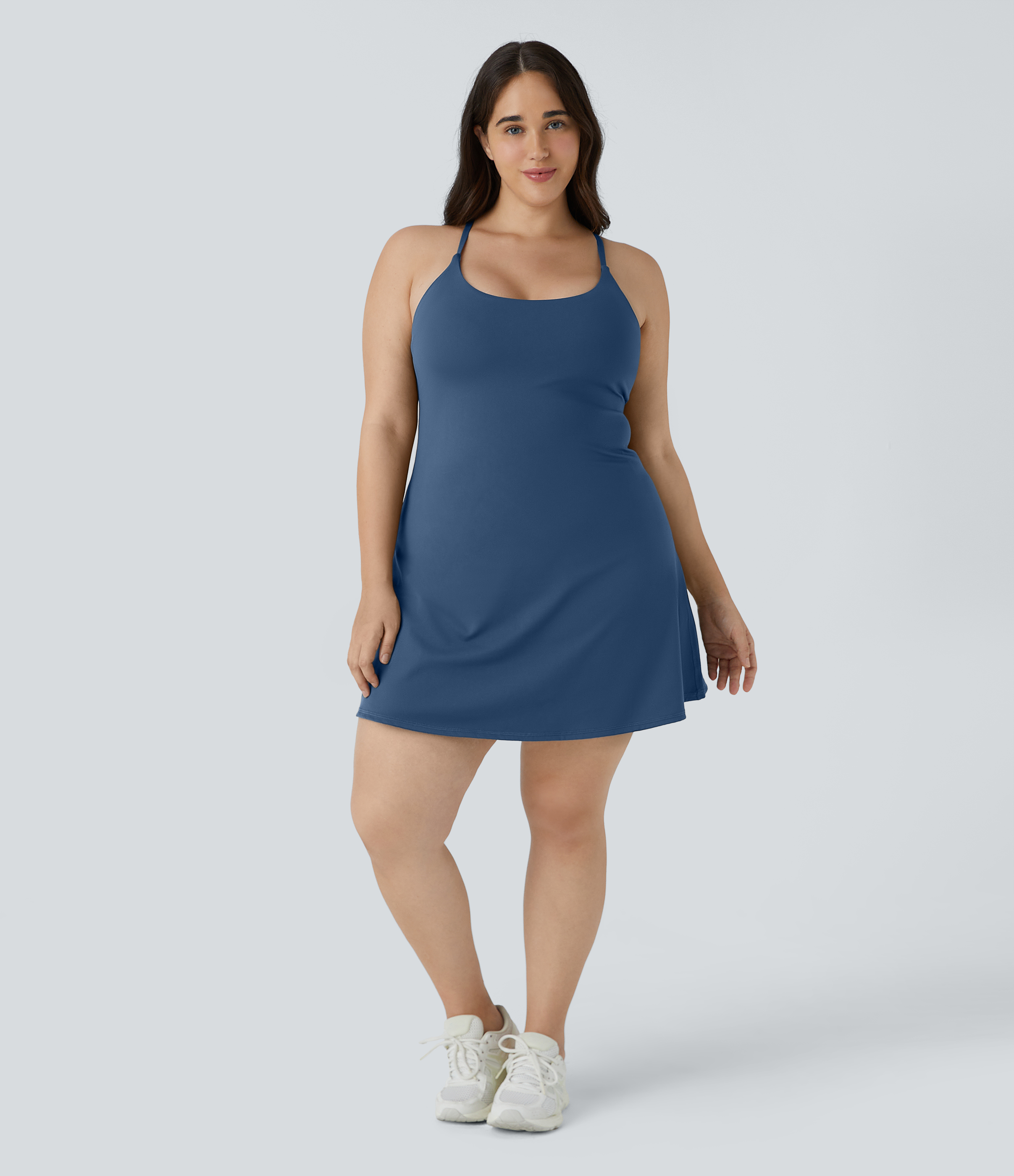 Halara Everyday Cloudfulв„ў Fabric Plus Size Dress-Wannabe  - Dark Turquoise - 2X 