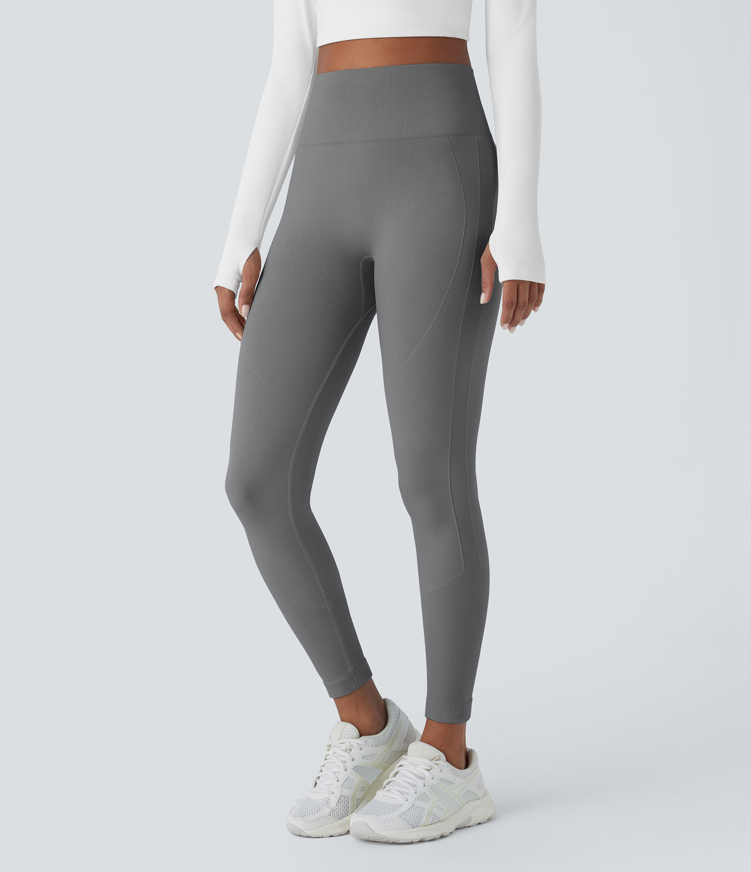 Halara Seamless Flow High Waisted Tummy Control Butt Lifting 7/8 Yoga Leggings  - Eiffel Tower - XL(7/8) gym leggings leggings with pockets 