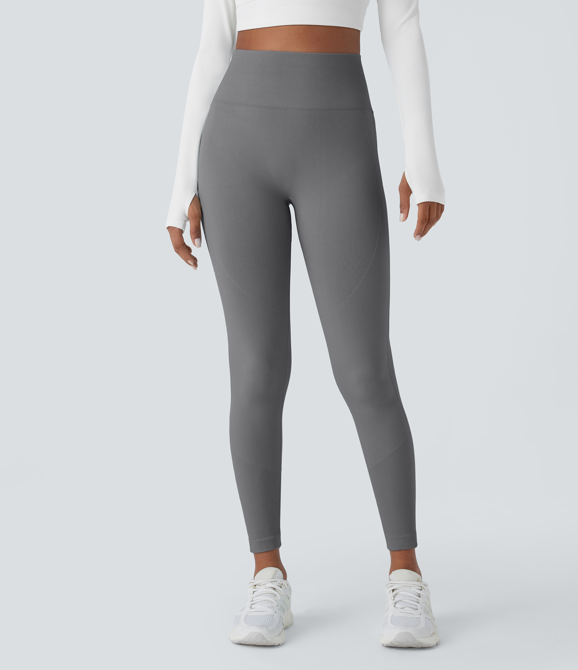 Halara Seamless Flow High Waisted Tummy Control Butt Lifting 7/8 Yoga Leggings  - Eiffel Tower - XL(7/8) gym leggings leggings with pockets 