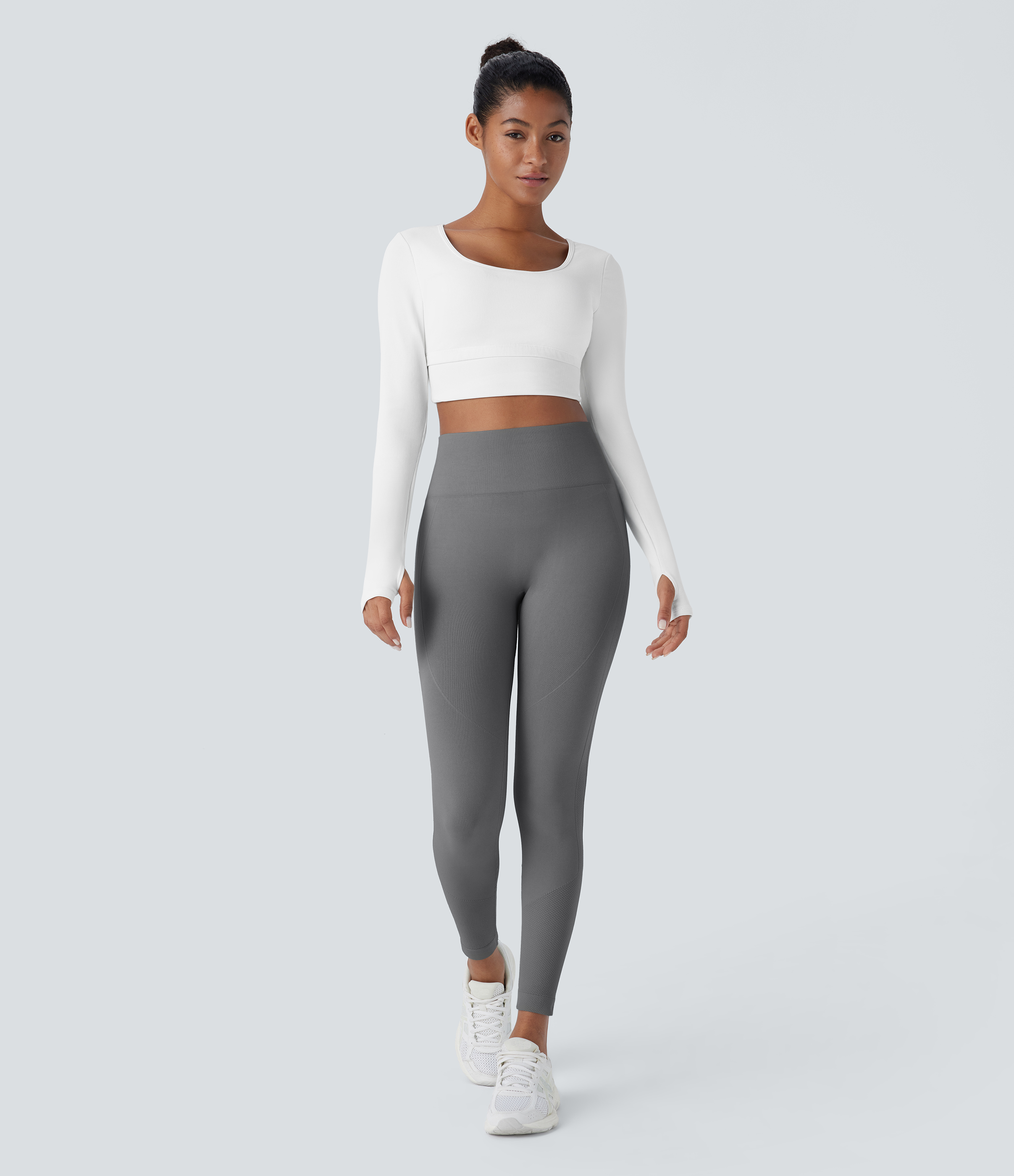 Halara Seamless Flow High Waisted Tummy Control Butt Lifting 7/8 Yoga Leggings  - Eiffel Tower - XL(7/8) gym leggings leggings with pockets 