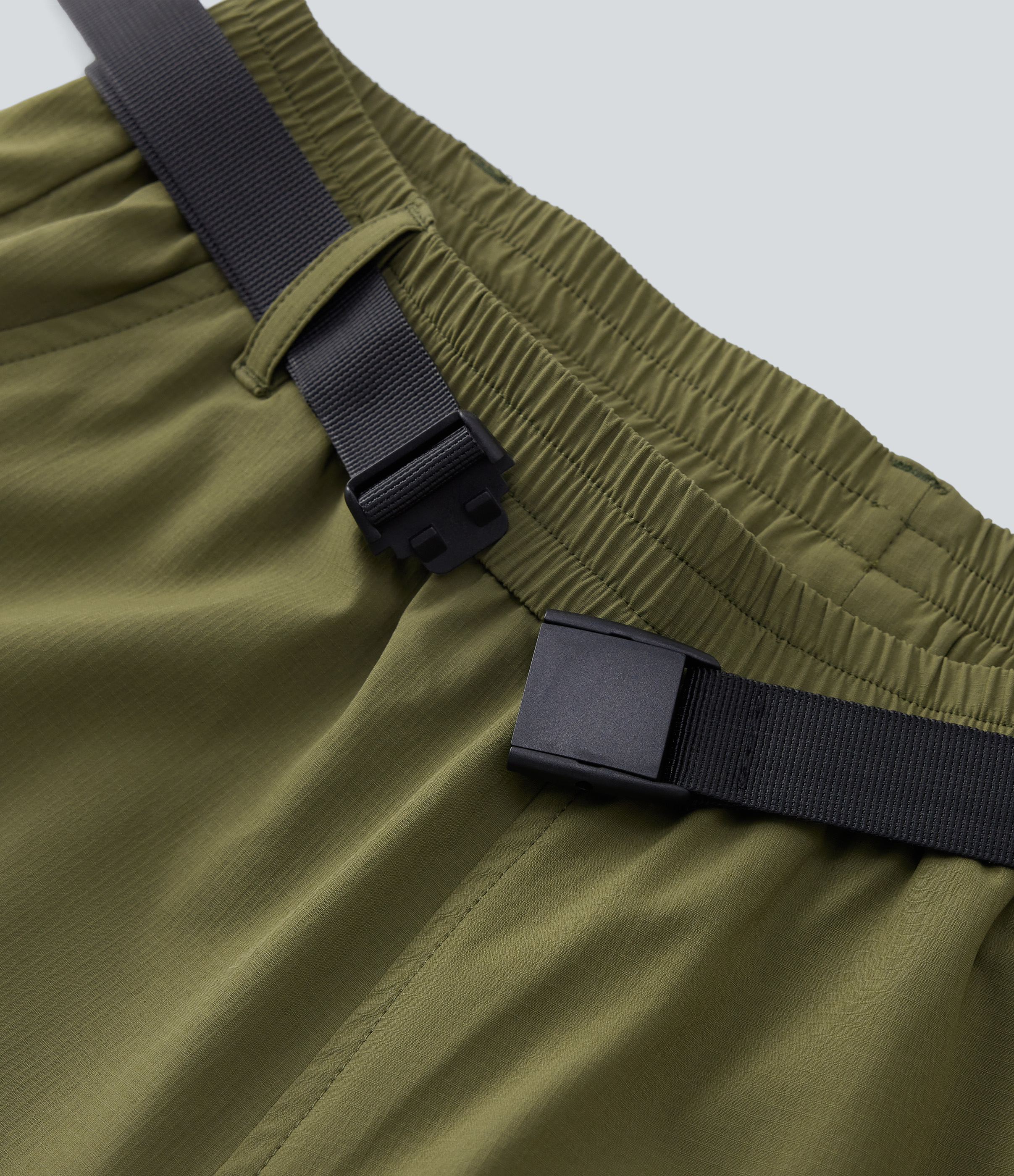 Halara Water Repellent High Waisted Belted Multiple Pockets Hiking Cargo Joggers  - Army Green - S(regular) 