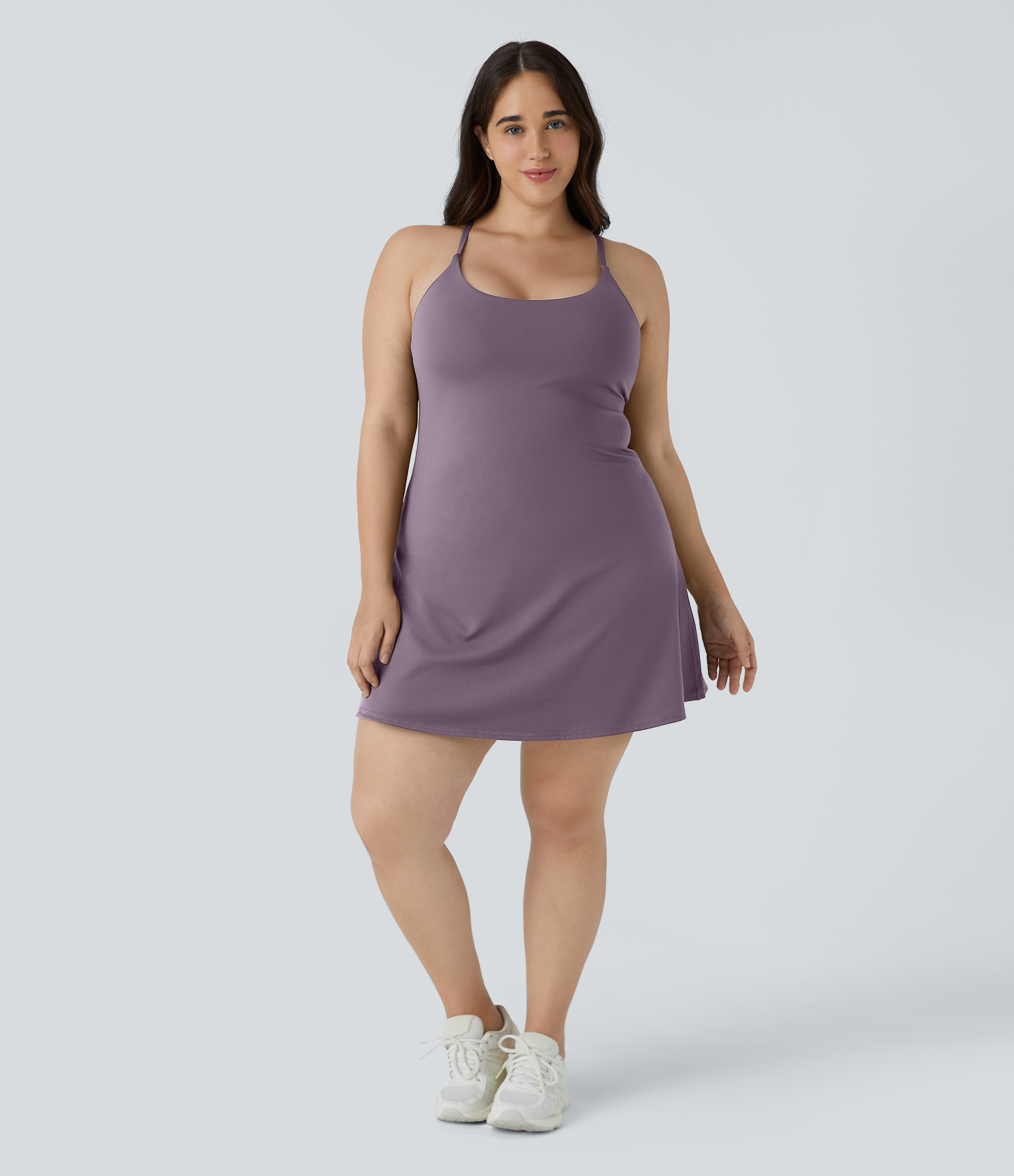 Halara Everyday Cloudfulв„ў Fabric Plus Size Dress-Wannabe  - Tulip Purple - 3X 