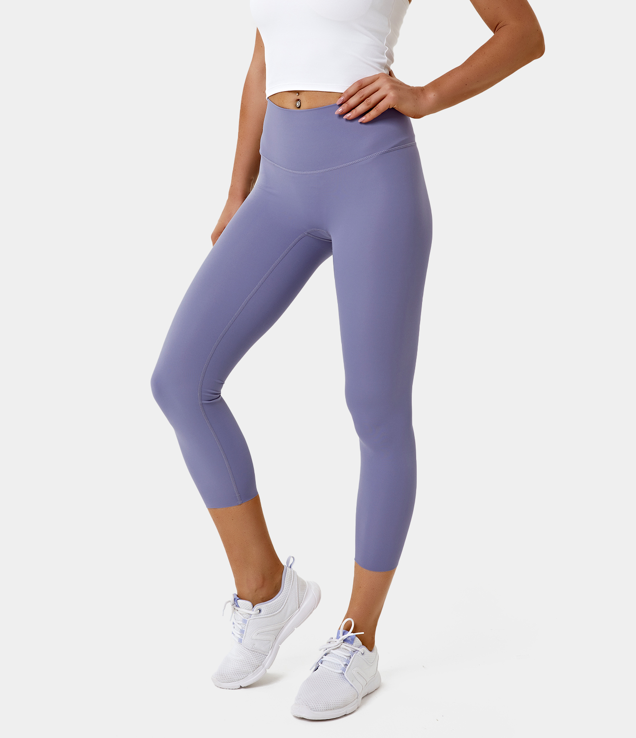 Women's High Waisted Back Pocket Capri Leggings HALARA