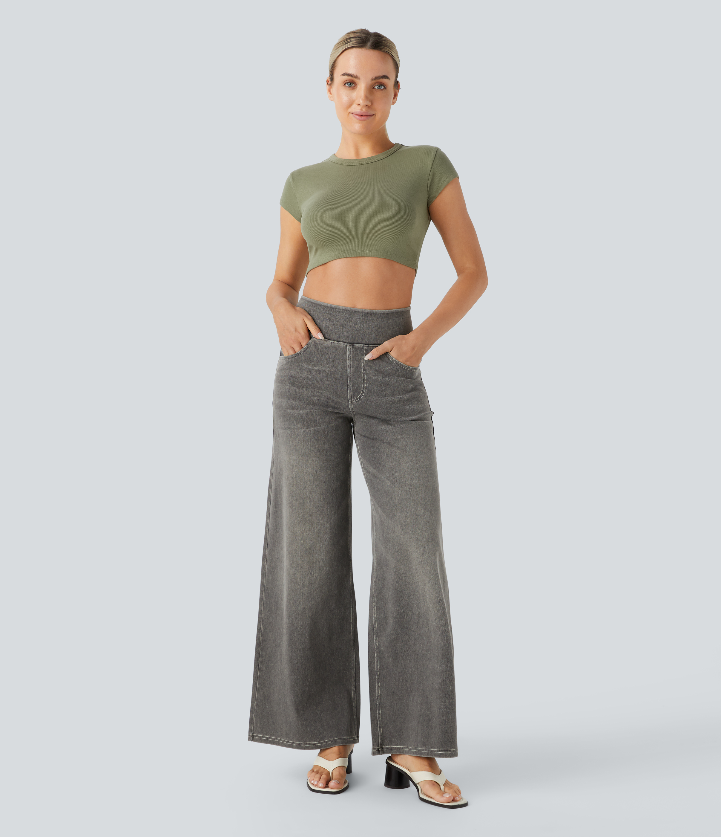 パンツ・ボトムスその他 HUECLOSET Mori lace denim pants _3125889807.jpg