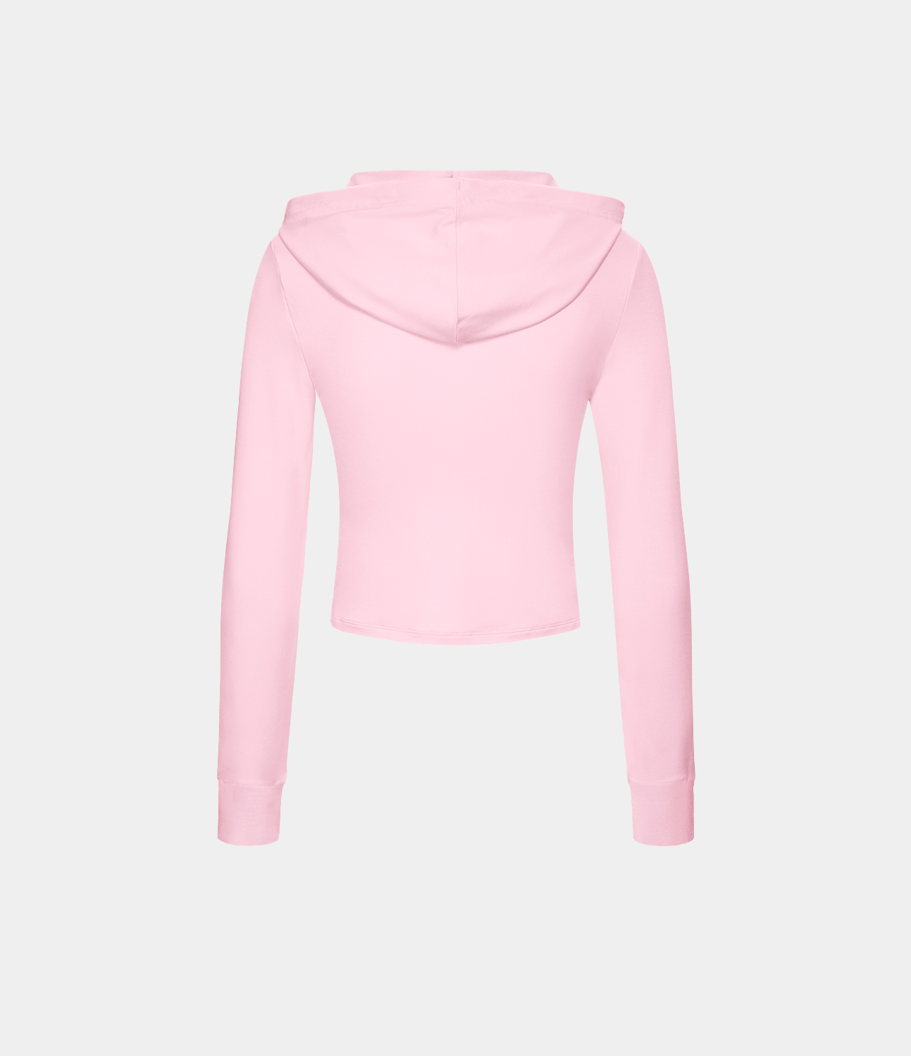 Halara Hooded Drawstring Cut Out Casual Hoodie Sweatshirt  - Barely Pink - M 