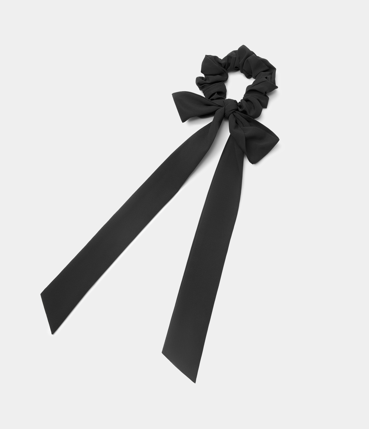 

Halara Solid Bow Pleated Scrunchie - Black