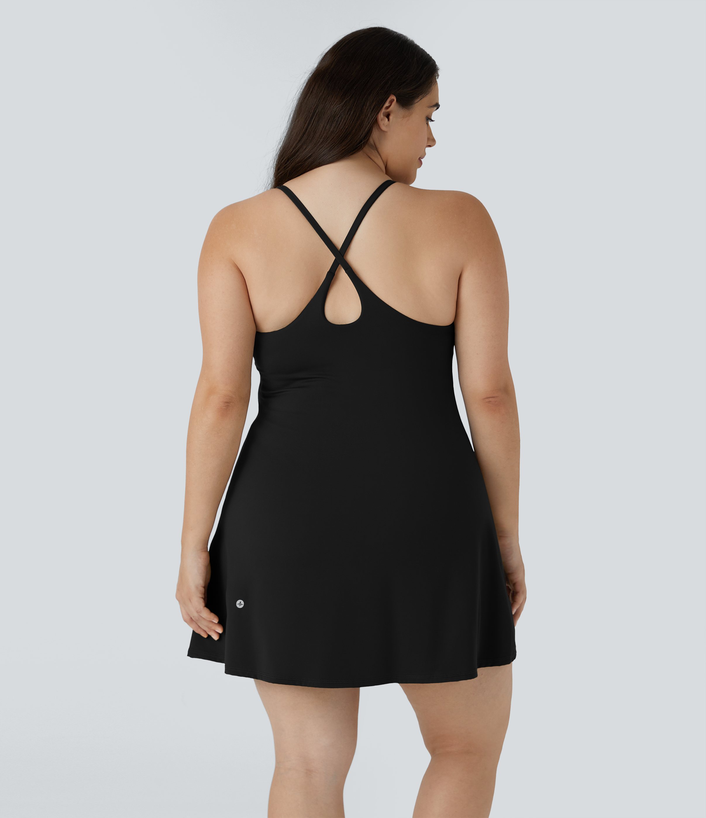 Halara Everyday Cloudfulв„ў Fabric Plus Size Dress-Wannabe  - Black - 4X 
