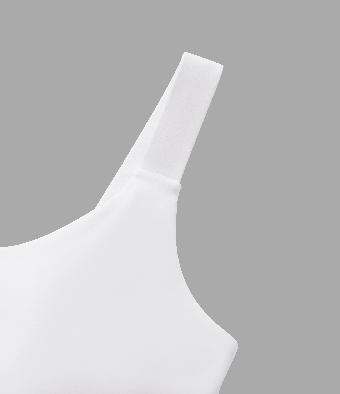 Halara Round Neck Crossover Hem Cropped Yoga Tank Top Tank Top - White - S golf tops halter top tunic tops sleeveless tops backless top 