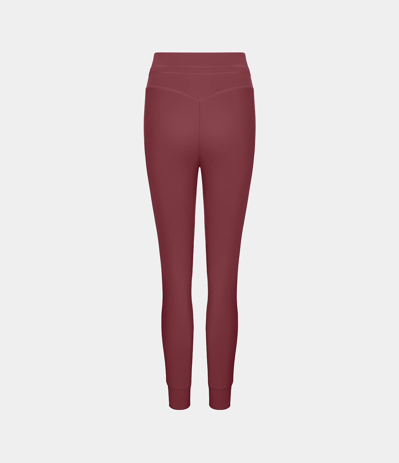 Halara Cloudfulв„ў Air Fabric High Waisted Drawstring Side Pocket Plain Cool Touch Full Length Joggers  - Cordovan - L(petite) 
