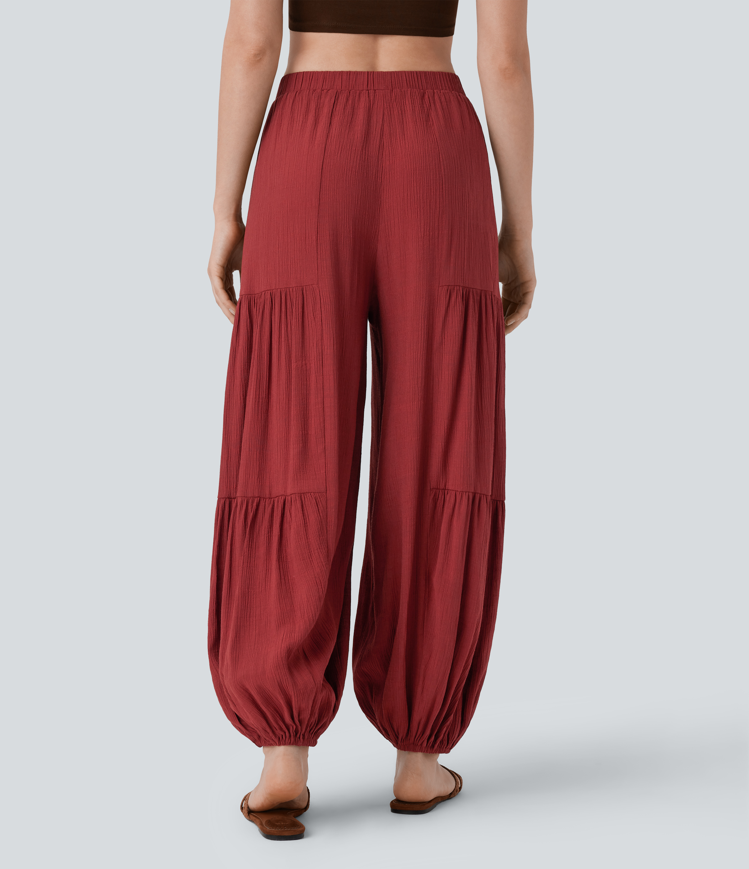 Brandy Snifter Joggers relaje resort tiro medio bolsillo lateral cordón ajustable / 2