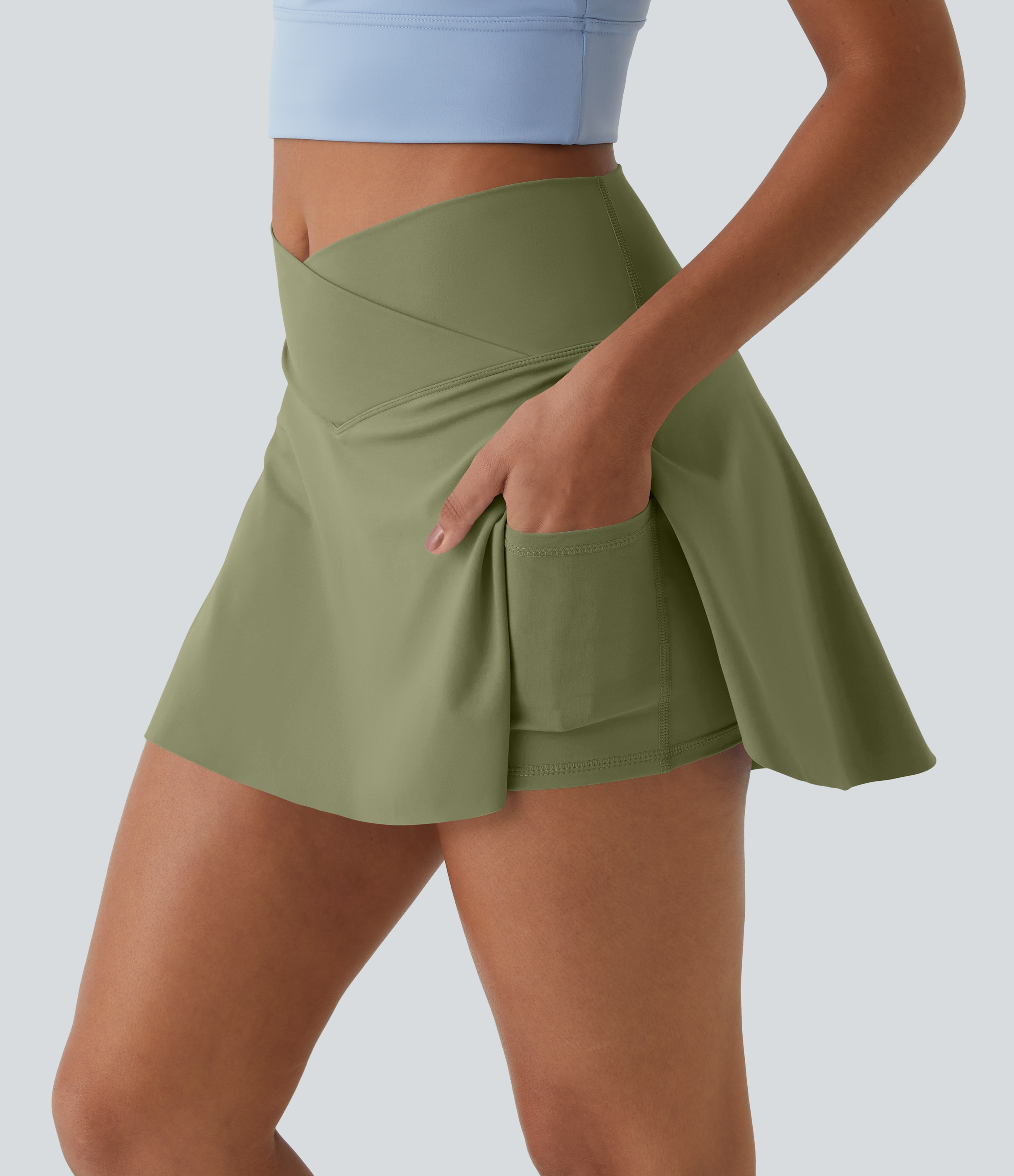 Minifalda tenis Softlyzero™ Airy Crossover 2 en 1 bolsillo lateral tacto fresco tacto suave diario Lucid-UPF 50+