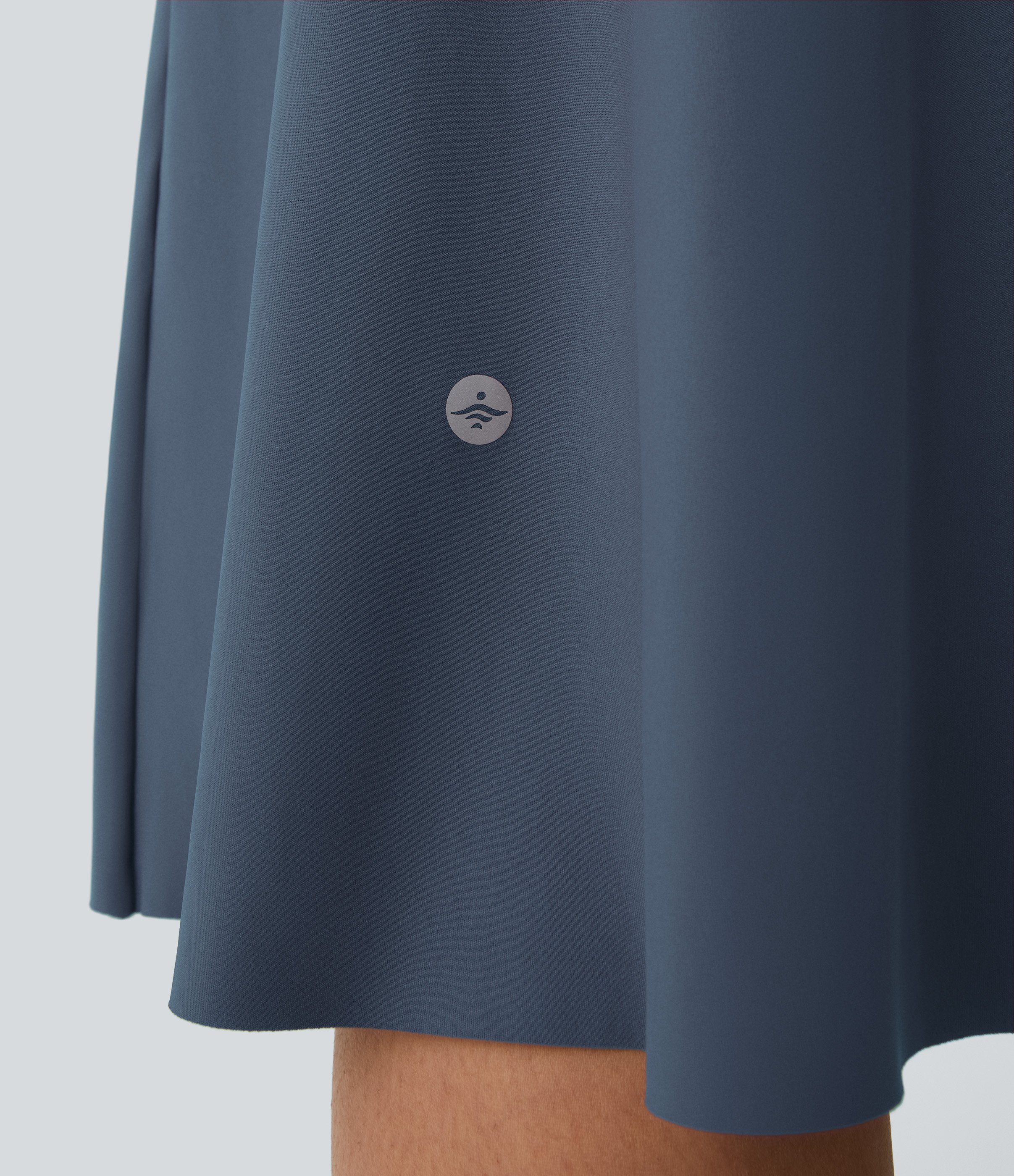 Halara Everyday Midi Chill Dress-La Land Casual Dress - Mood Indigo - XS slip dress beach dress ruched dress halter dress exercise dress 
