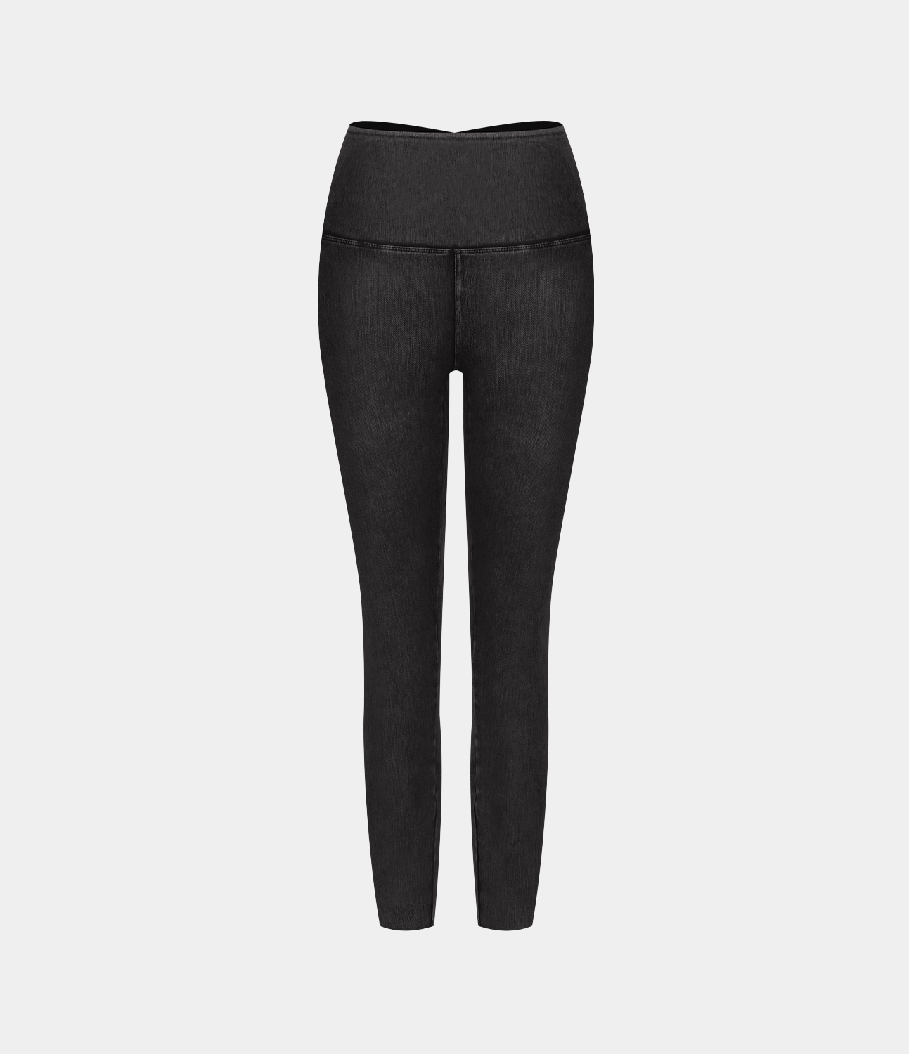Halara HalaraMagicв„ў High Waisted Stretchy Knit Denim Casual Leggings  - Denim Black - XL(full_length) 