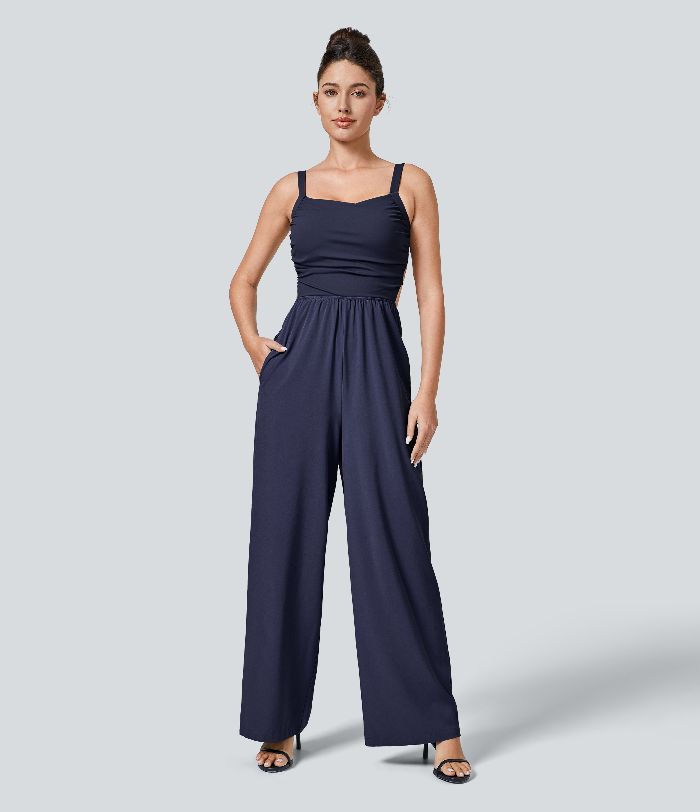 パンツ marjour EFFORTLESS AIRY WIDE JUMPSUIT EFFORTLESS AIRY WIDE JUMPSUIT