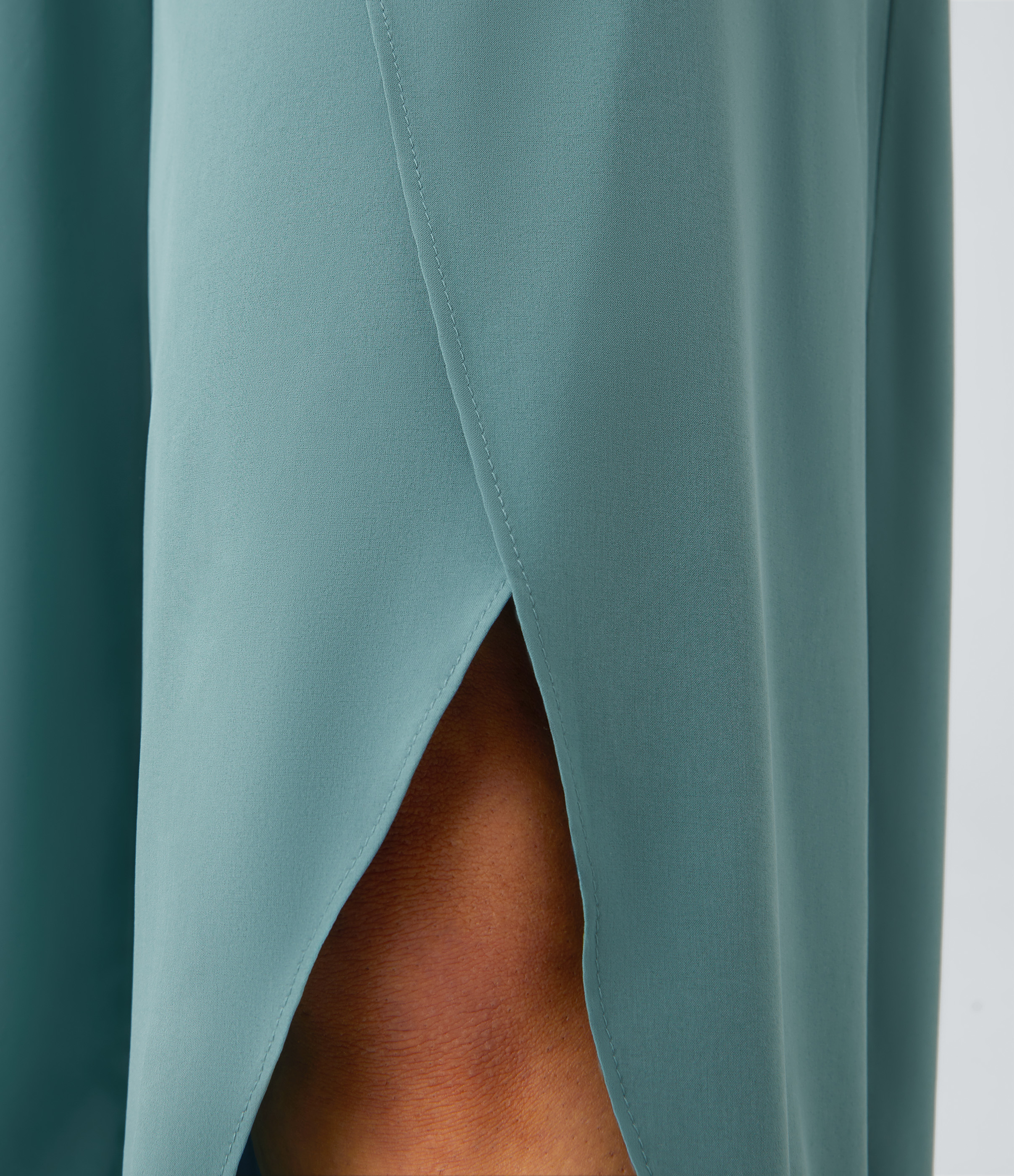 Halara Breezefulв„ў High Waisted Back Waistband Pocket Palazzo Flowy Split Wide Leg Quick Dry Casual Pants  - Mineral Blue - S(regular) 