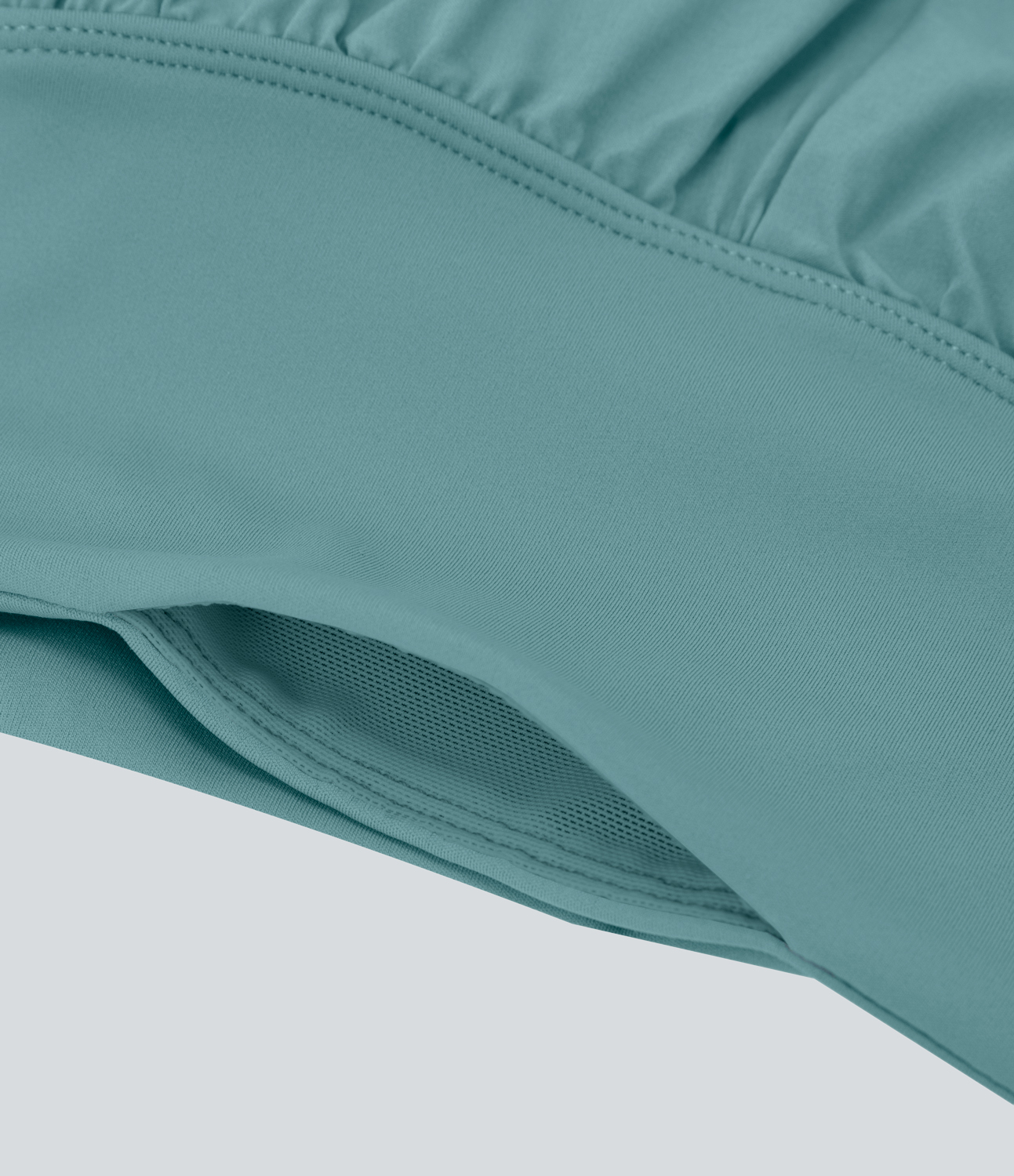 Halara Breezefulв„ў High Waisted Back Waistband Pocket Palazzo Flowy Split Wide Leg Quick Dry Casual Pants  - Mineral Blue - S(regular) 
