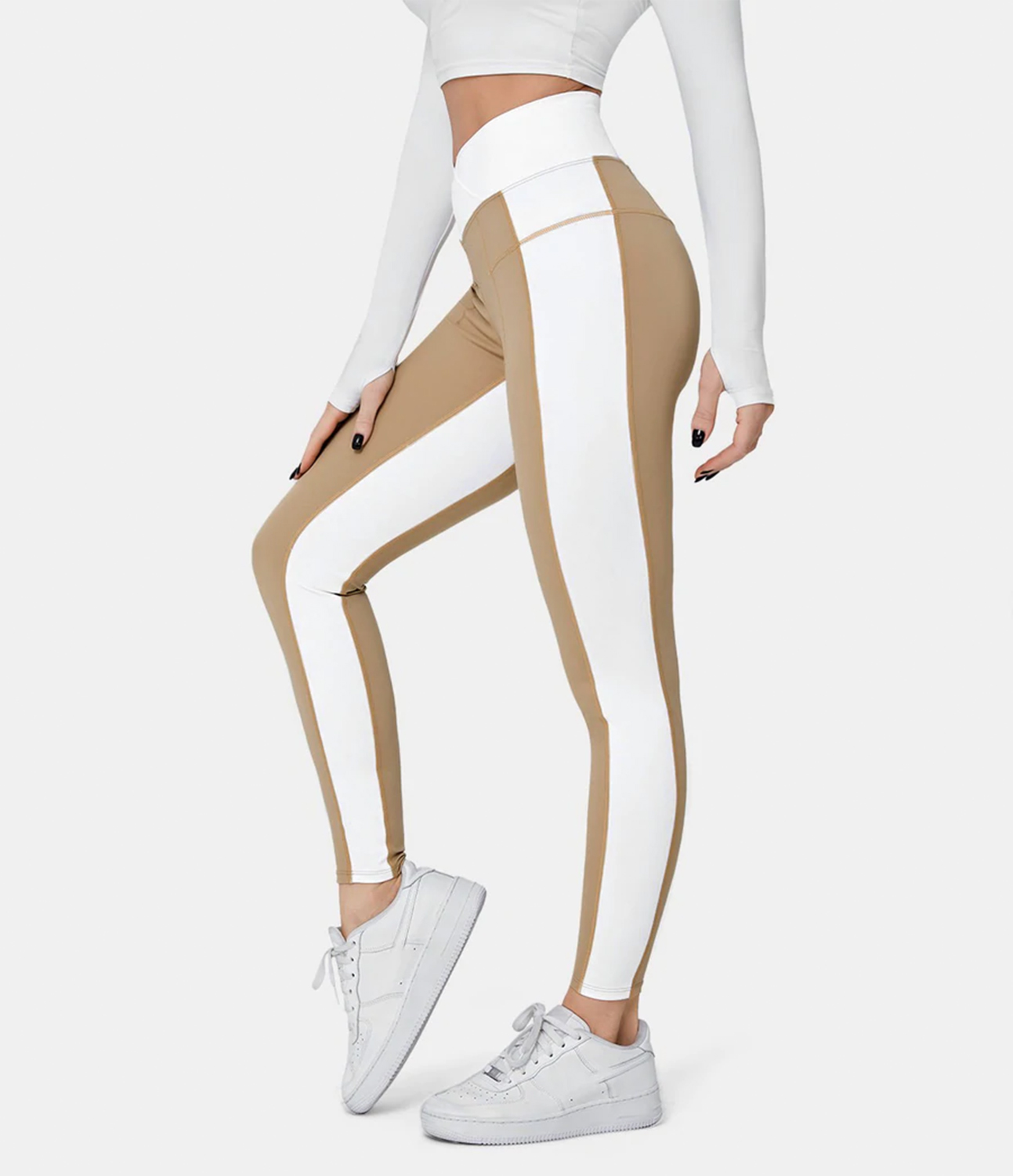 Mid Rise Leggings With Pockets