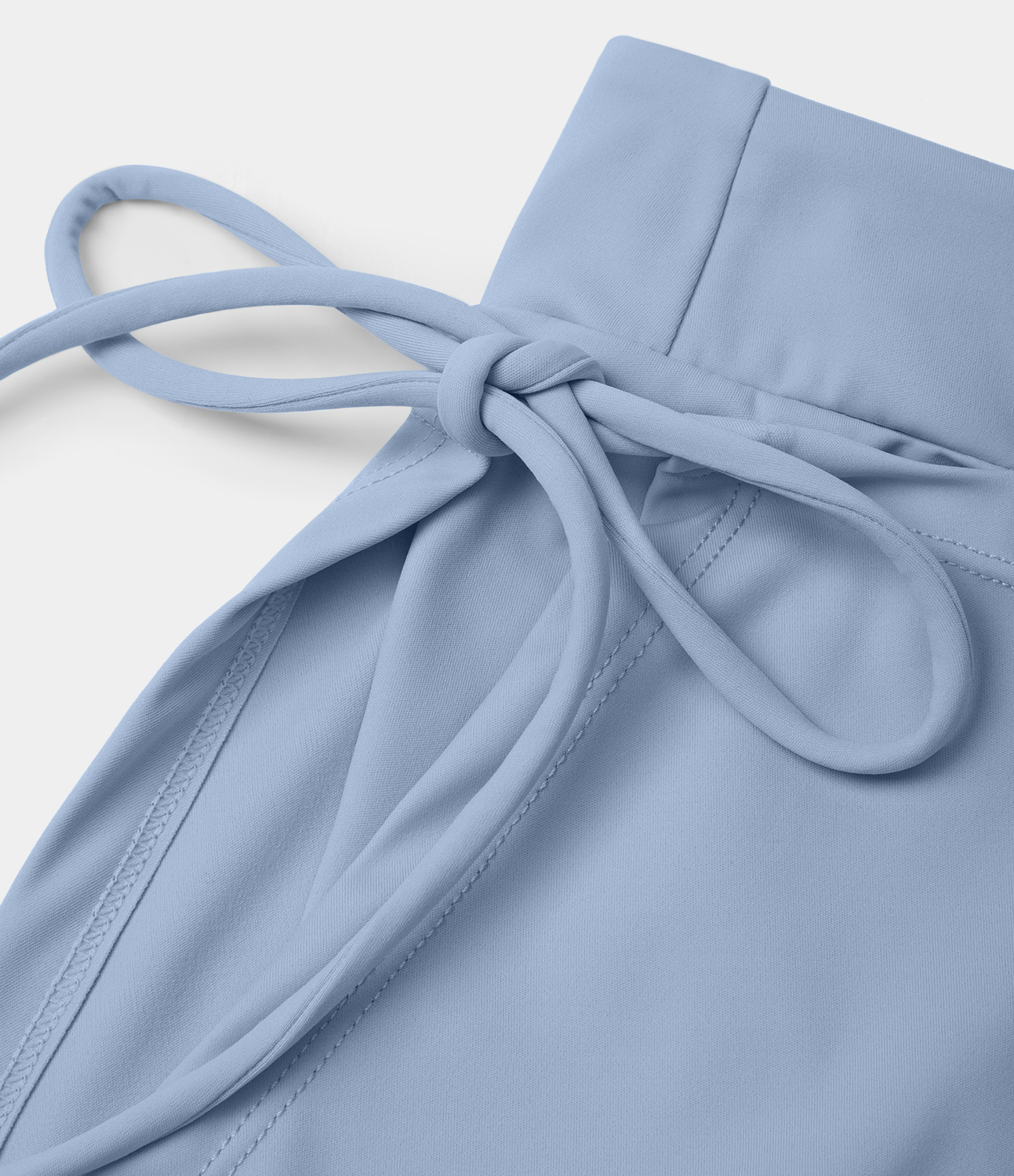 Halara Everyday Softlyzeroв„ў Airy Mid Rise Tie Side A Line 2-in-1 Side Pocket Mini Cool Touch Skirt-UPF50+  - Chambray Blue - S 