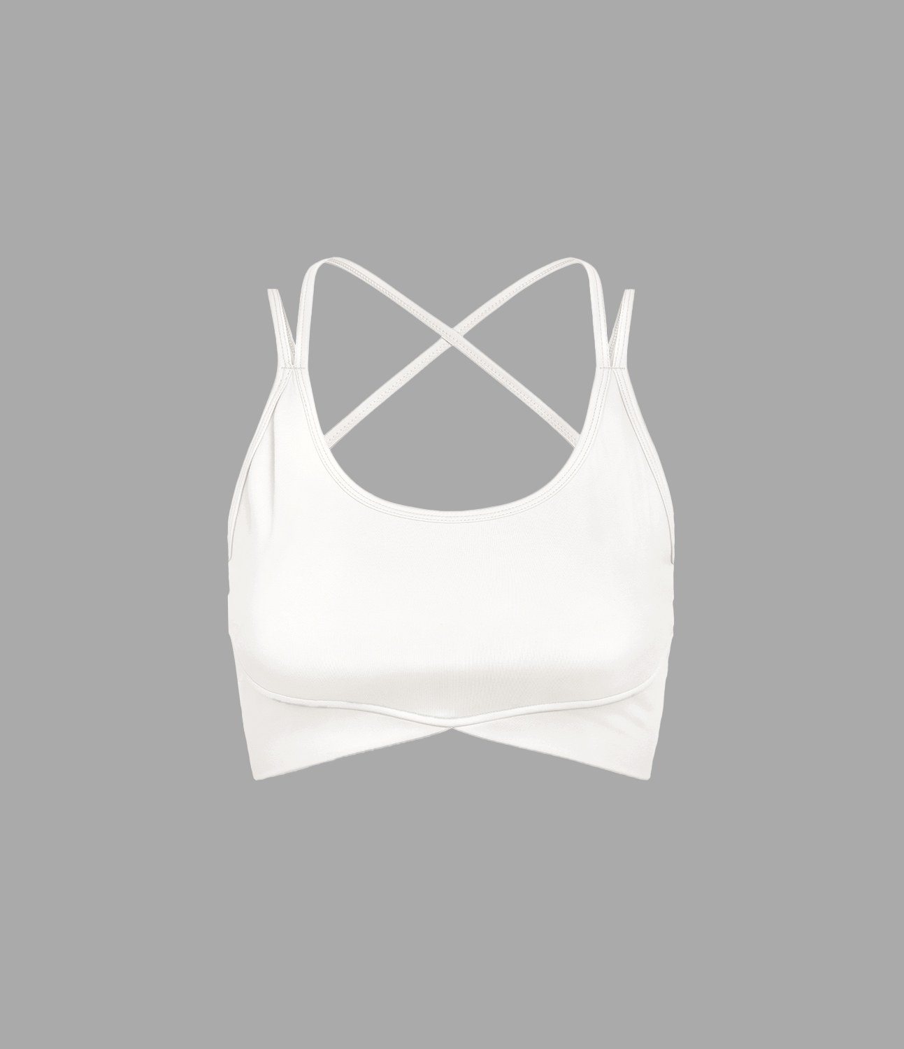 Halara Softlyzeroв„ў Plush Low Support Backless Crisscross Spaghetti Straps Crossover Hem Sports Bra  - White - S push up bra strapless bra 