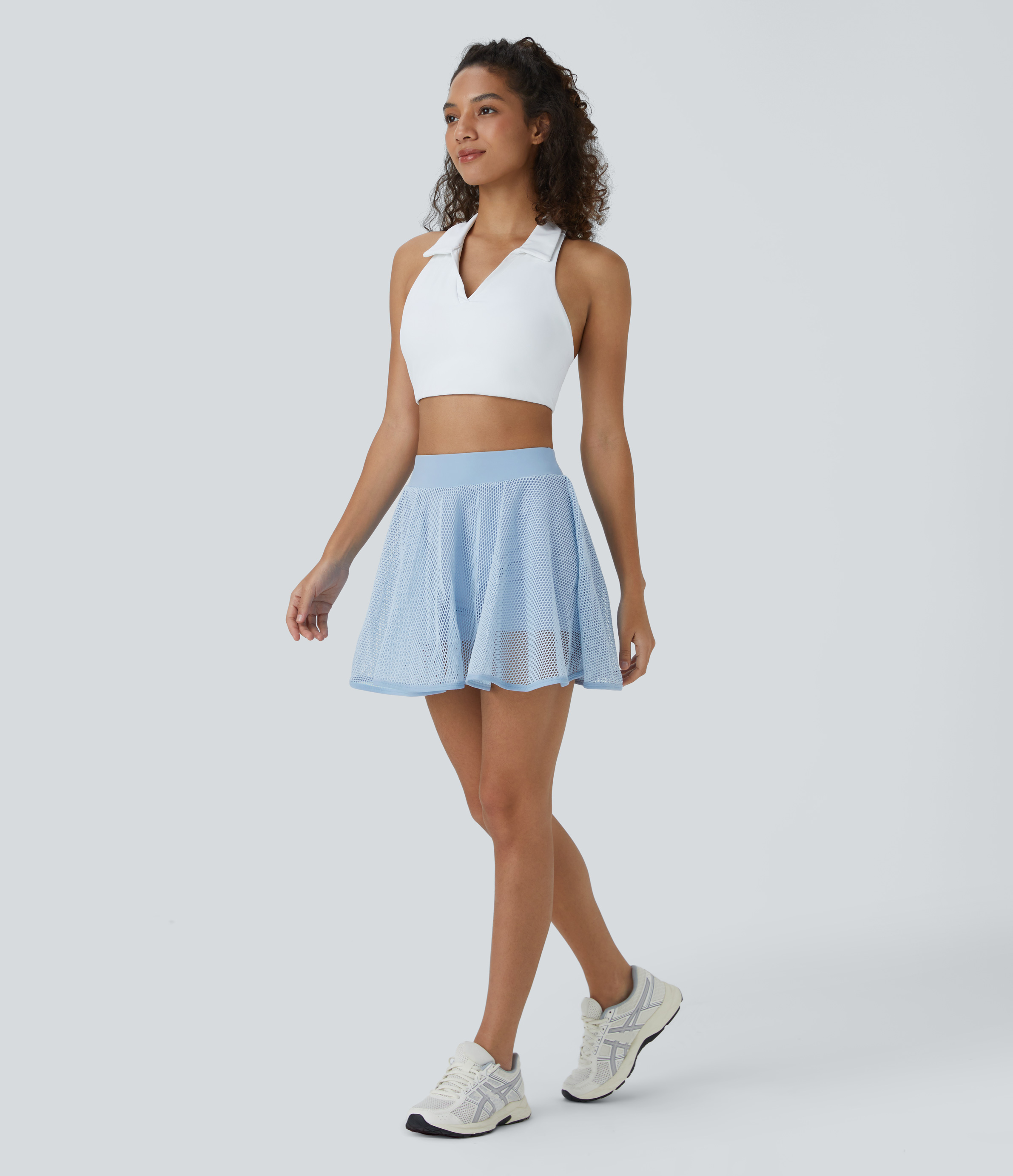 Halara Everyday 2-in-1 Tennis Skirt-Meshmerizing  - Angel Falls - XL midi skirt a line skirt golfing skirt pleated tennis skirt cute skirts 
