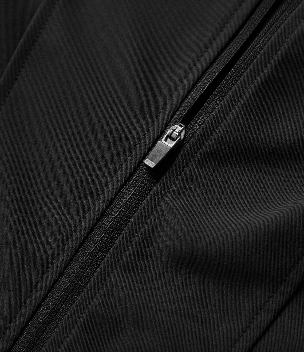 Halara Stand Collar Multiple Pockets Zipper Work Jacket  - Black - XS 