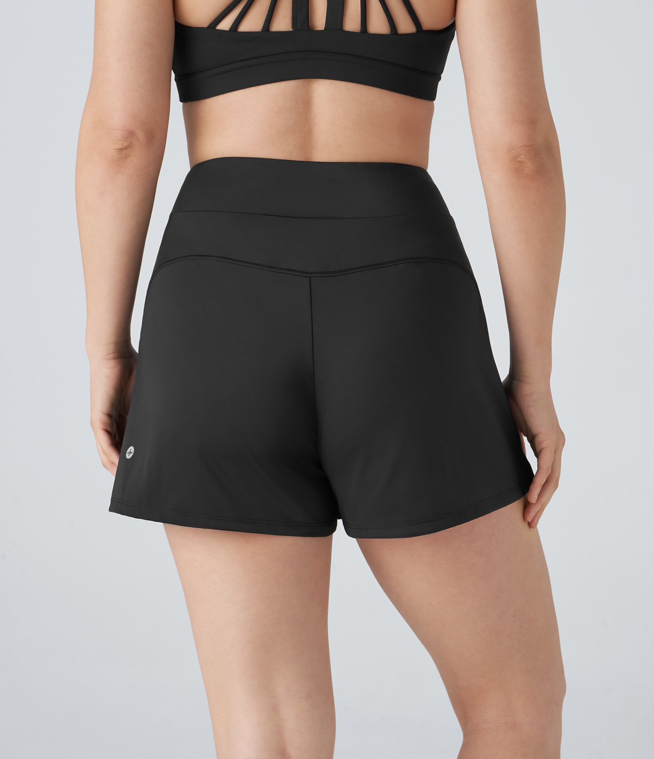 Halara Breezefulв„ў High Waisted Adjustable Strap Pleated Mini Quick Dry Tennis Skort  - Black - XL(regular) midi skirt a line skirt 