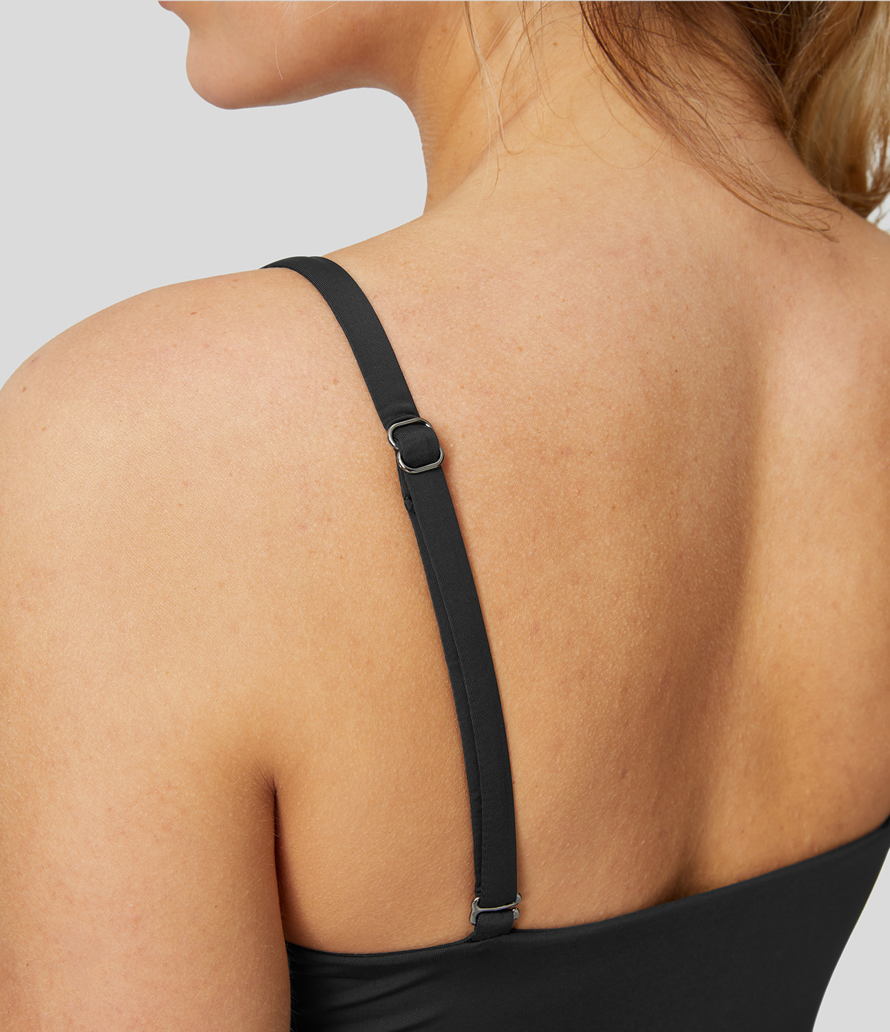Halara Backless Adjustable & Removable Strap Cool Touch Slip Dance Active Dress Workout Dress - Black - S 