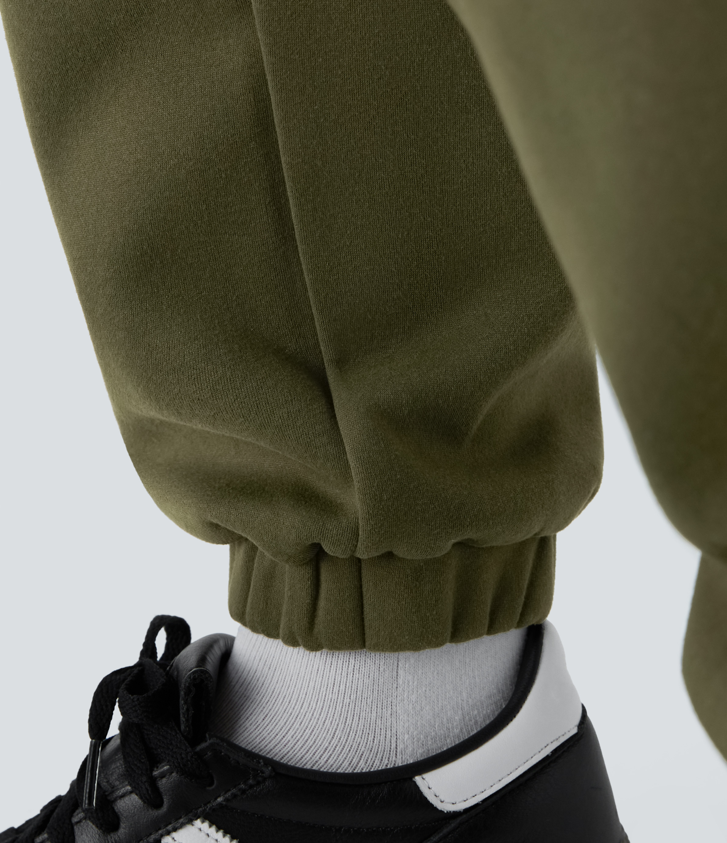 Halara Mid Rise Side Pocket Thermal Casual Joggers  - Wood Green - M(regular) 