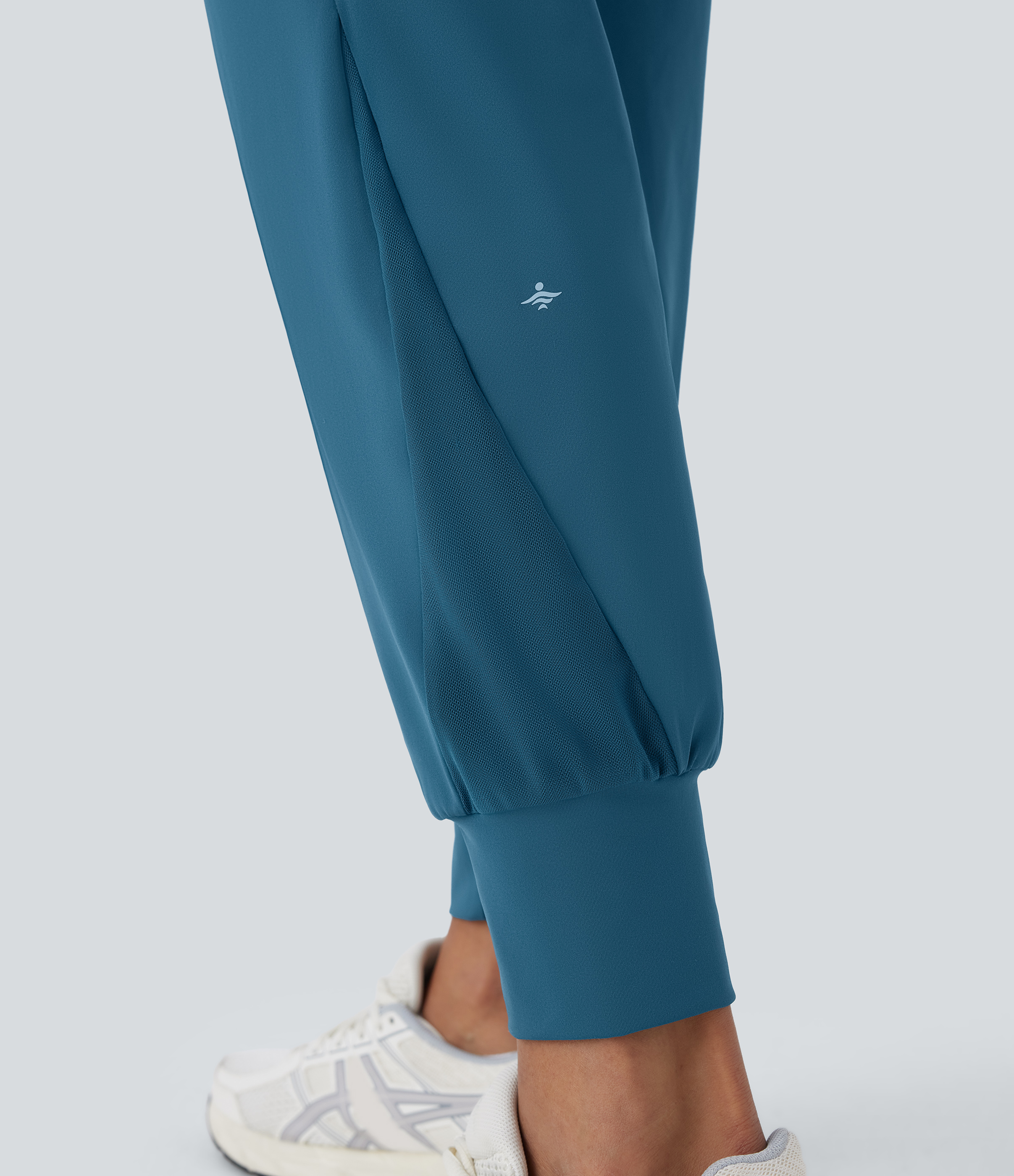 Halara Softlyzeroв„ў QuickDry High Waisted Side Pocket Contrast Mesh Quick Dry Running Joggers  - Dragonfly - XL(regular) 