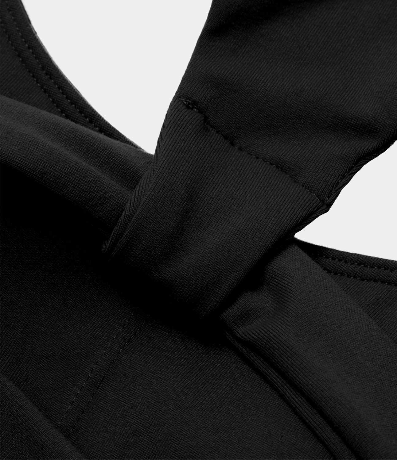 Halara Low Support Backless Racerback Crisscross Yoga Sports Bra  - Black - XS push up bra strapless bra backless bra sticky bra wireless bra 