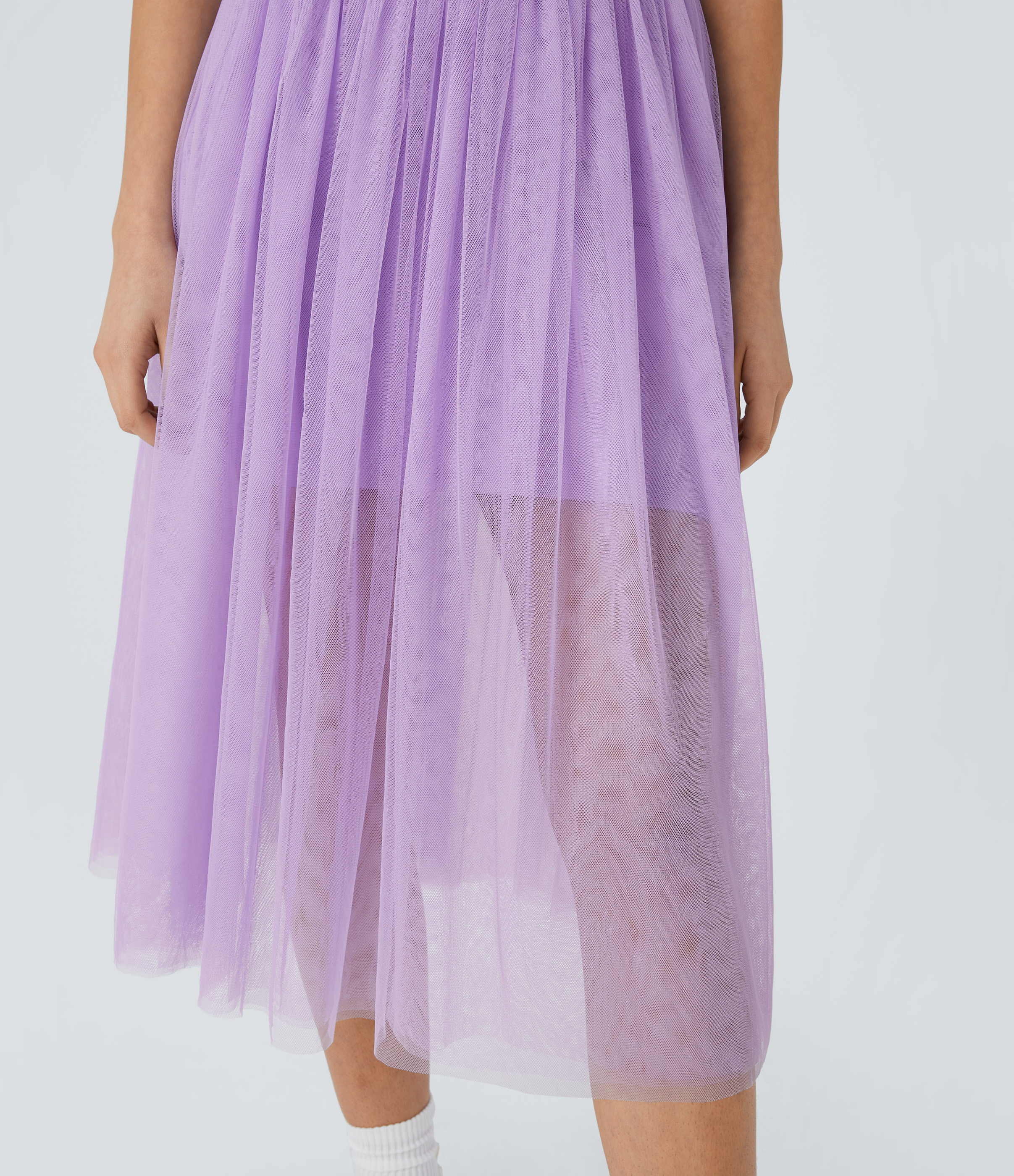 Halara V Neck Ruched Backless Crisscross Lace Up Contrast Mesh Midi Casual Dress Casual Dress - Orchid Bloom - M slip dress beach dress 