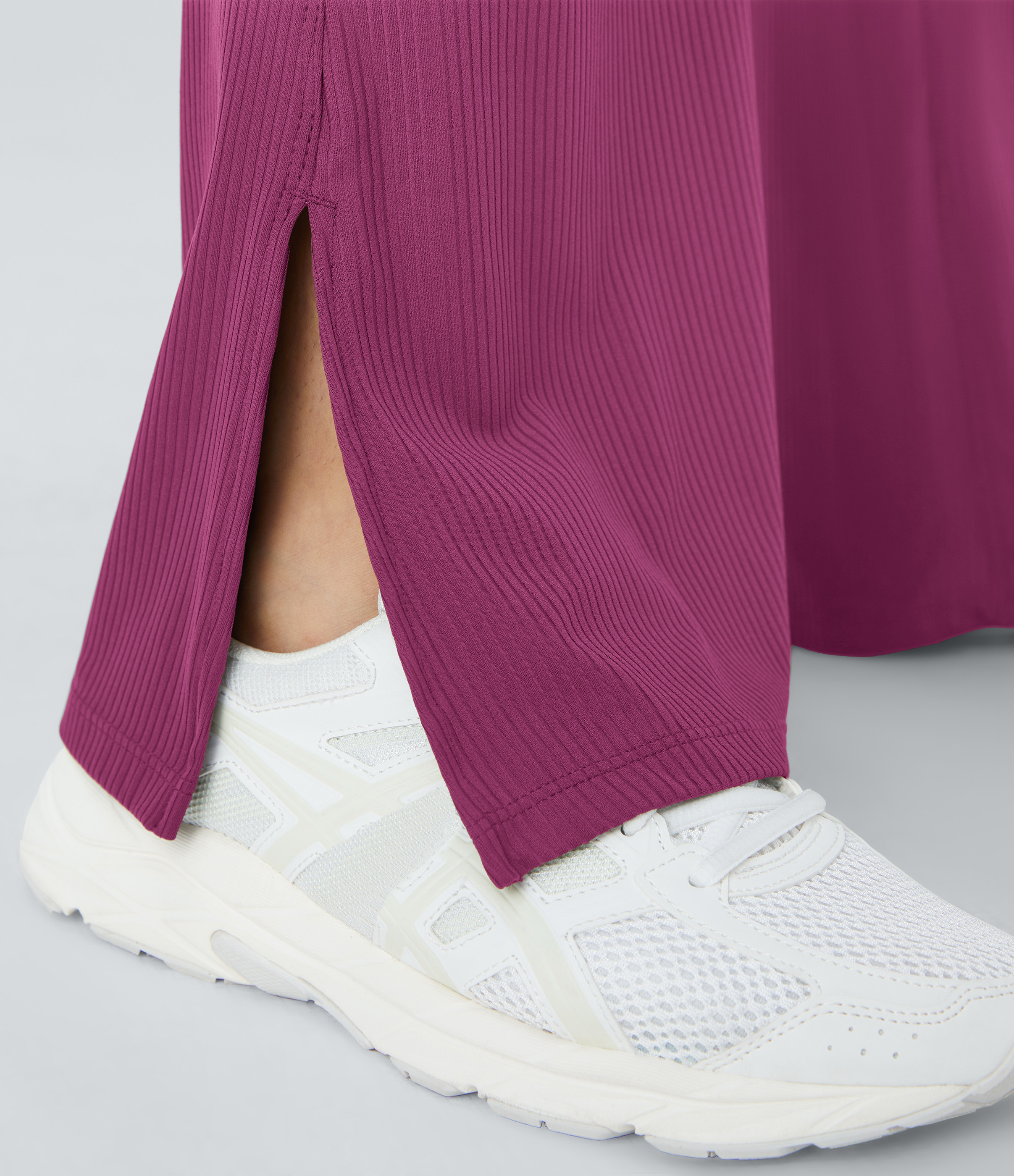 Halara Ribbed High Waisted Split Flared Yoga Full Length Leggings  - Baton Rouge - XL gym leggings leggings with pockets 