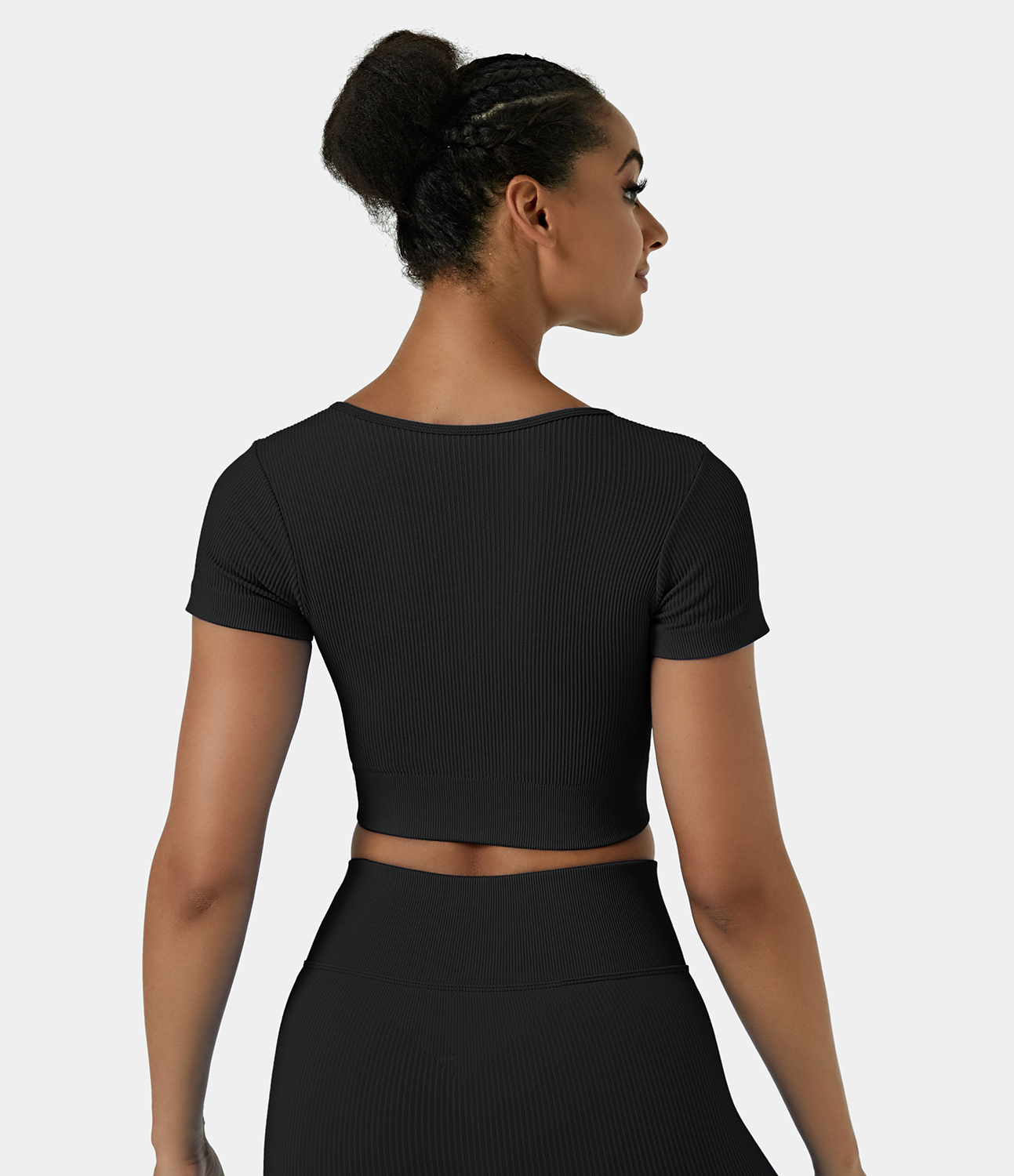 half zip ribbed