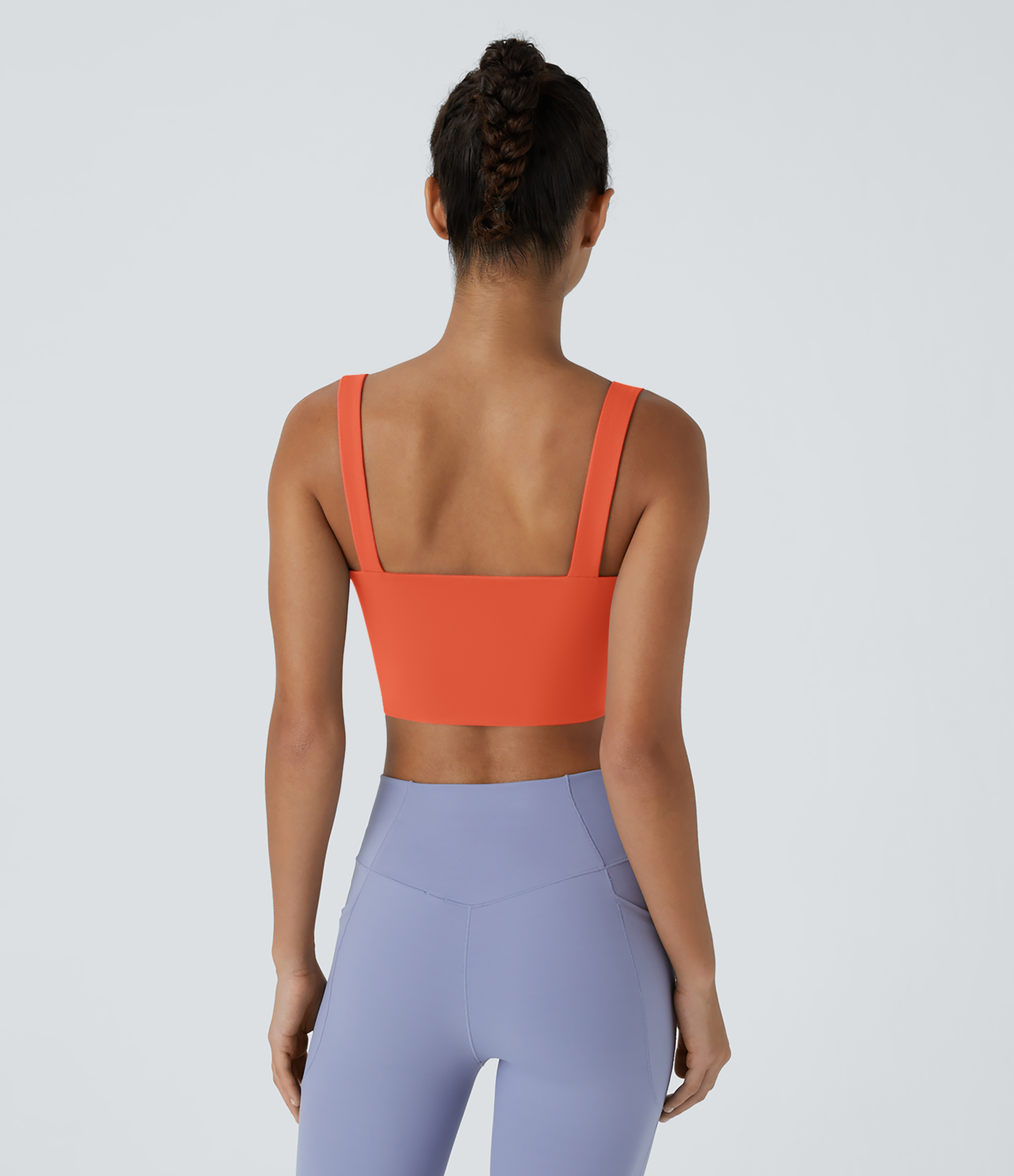 Halara Cloudfulв„ў Air Fabric Low Support Twisted Cut Out Backless Cool Touch Barre Ballet Dance Sports Bra  - Tigerlily - M push up bra 