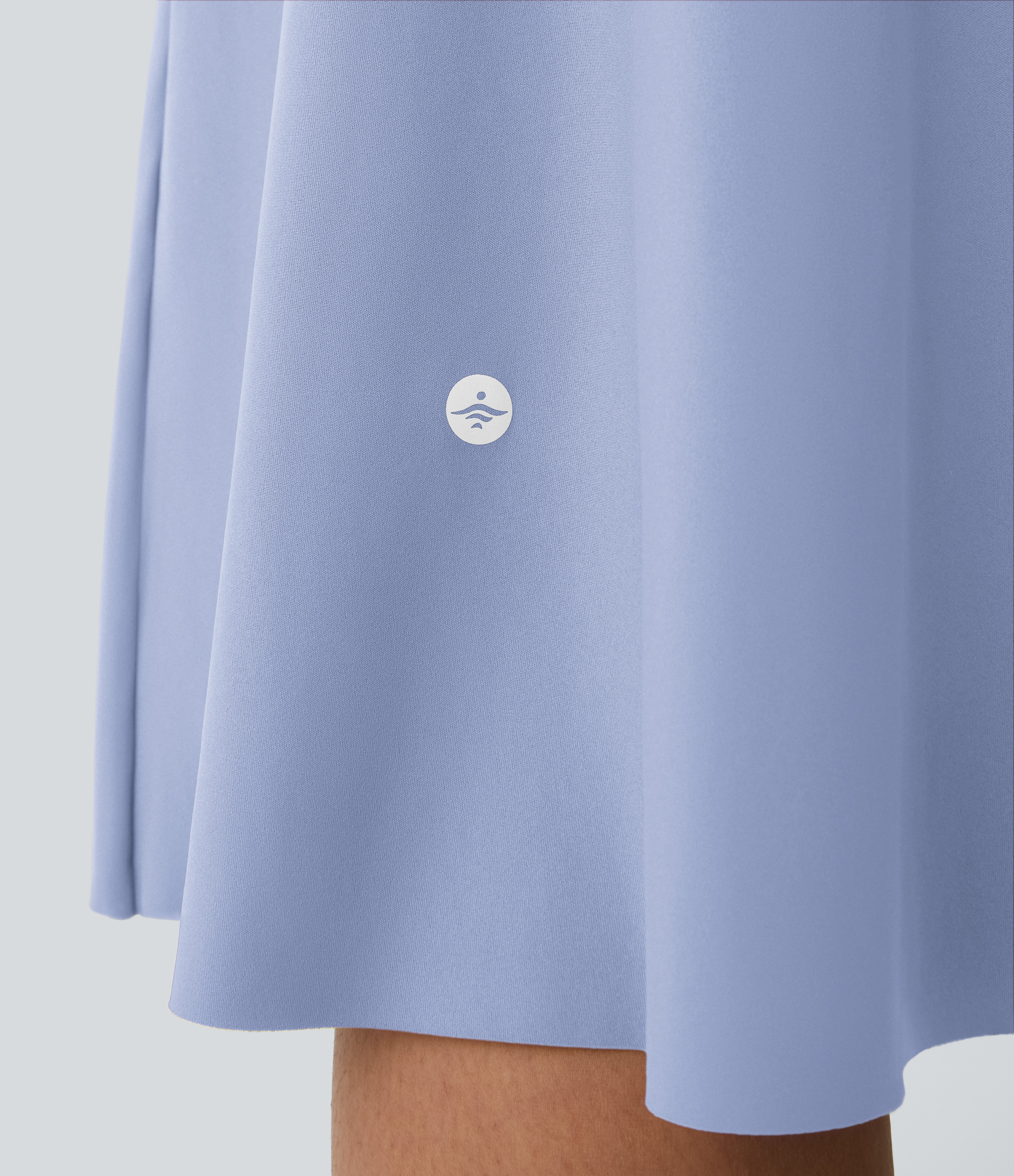 Halara Everyday Midi Chill Dress-La Land Casual Dress - Blue Heron - XS slip dress beach dress ruched dress halter dress exercise dress 