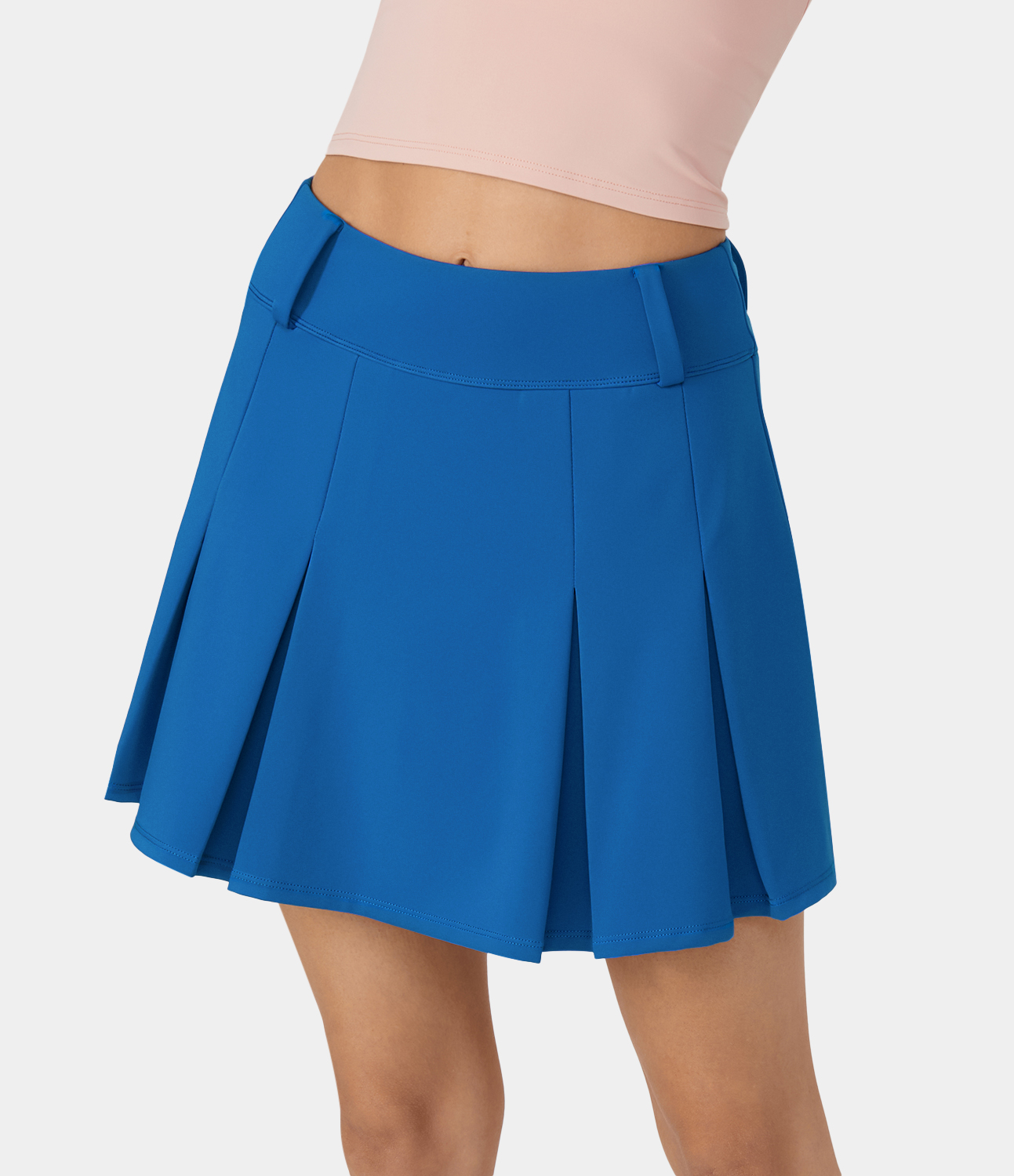 Women's High Waisted 2in1 Pocket A Line Pleated Golf SkirtGolf Tee