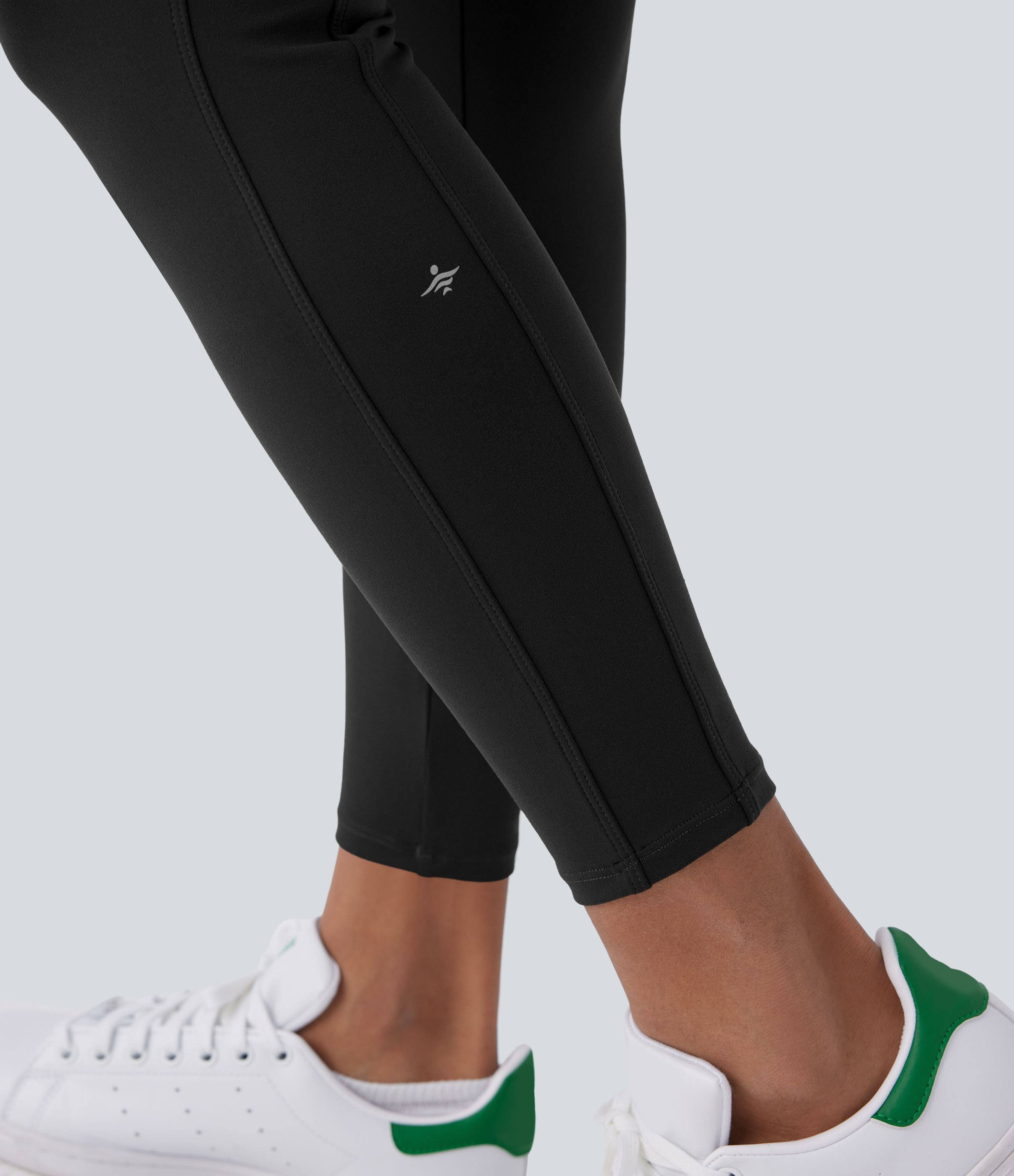 Halara HaloTek Airв„ў High Waisted Side Pocket Lacquer Line Equestrian Horse Riding Leggings  - Black - XL(7/8) gym leggings 