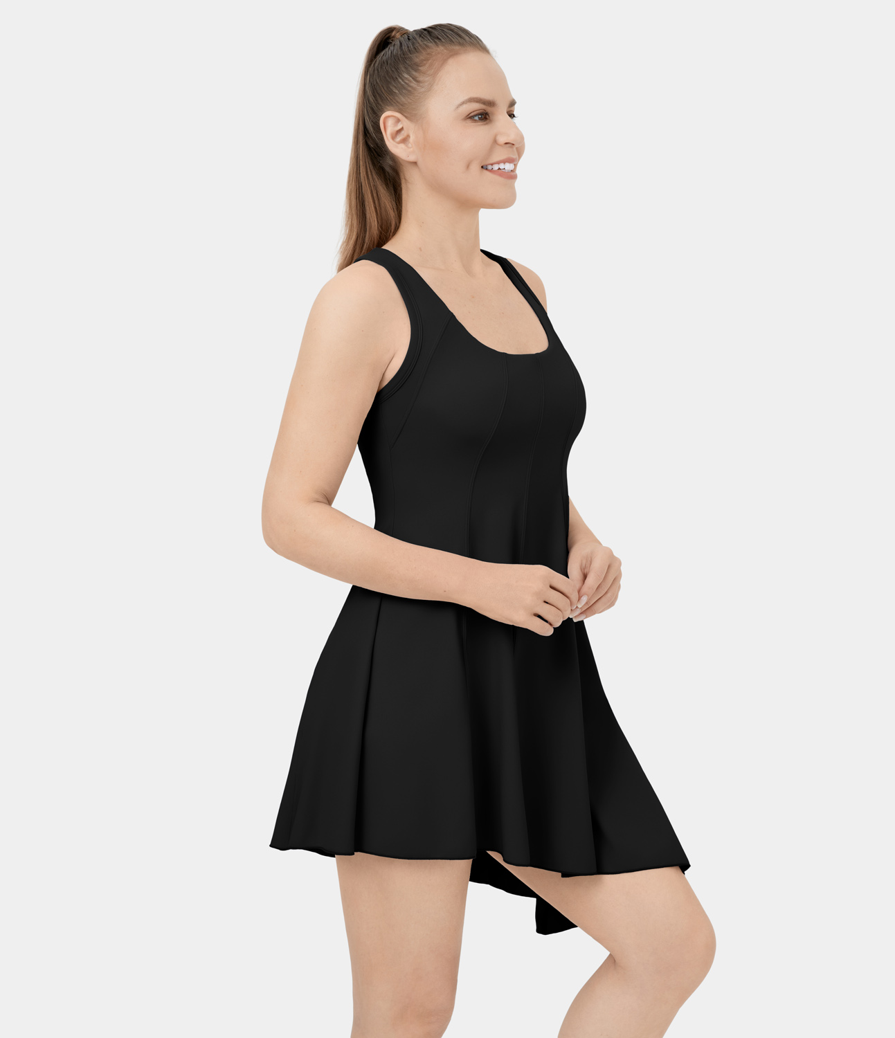 Women's Cloudful® Air Backless Racerback Asymmetric Hem 2in1 Side