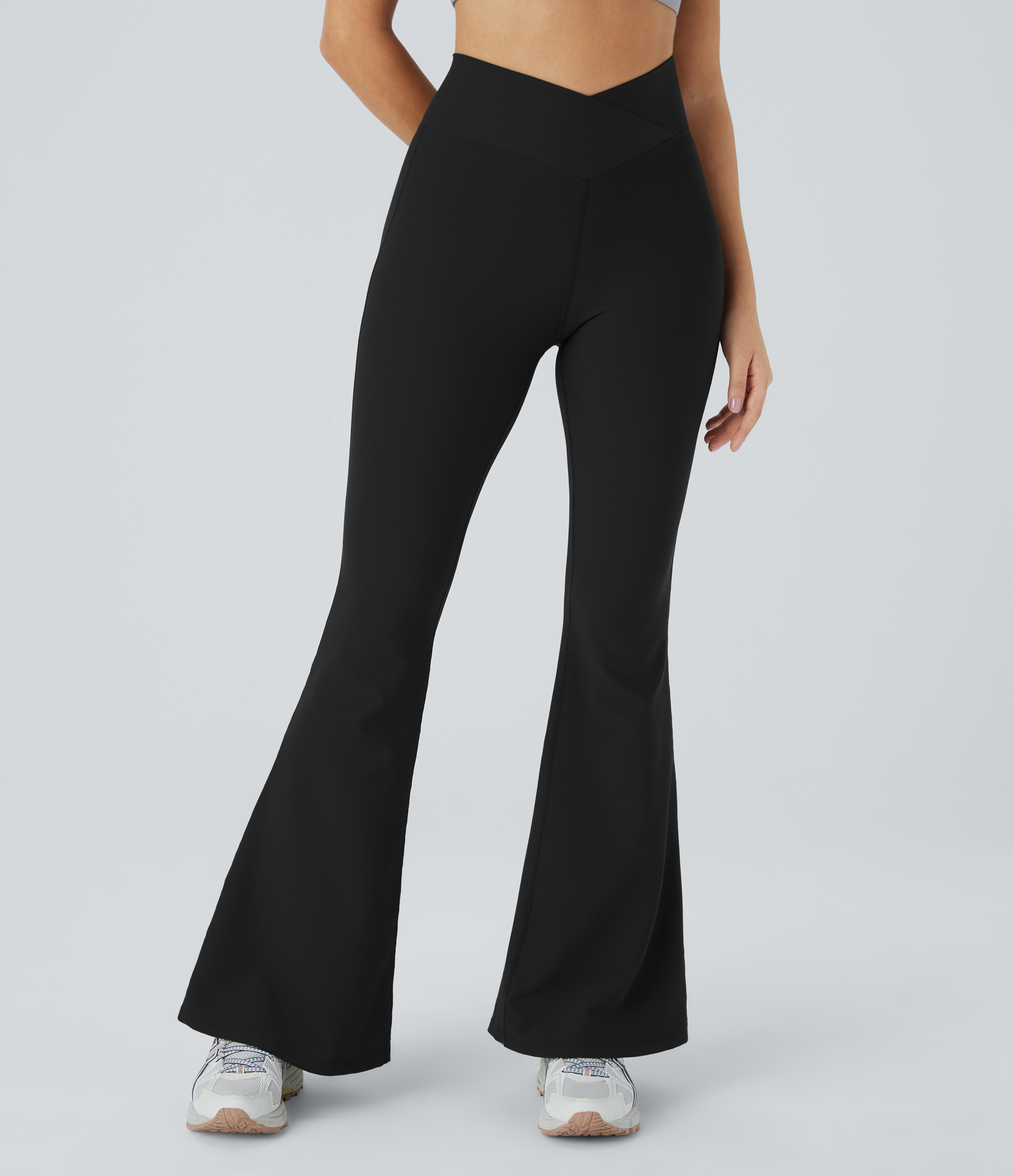 Leggings Patitoff™ Flow acampanado tiro alto bolsillo trasero cruzado resistente pelo mascota