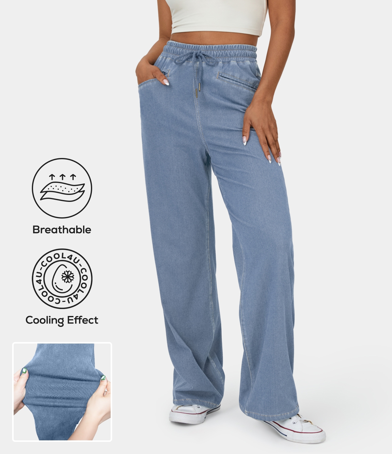 Baggy Jeans Jungen - Lockere Cargohose Mit Kordelzug & Taschen Streetwear