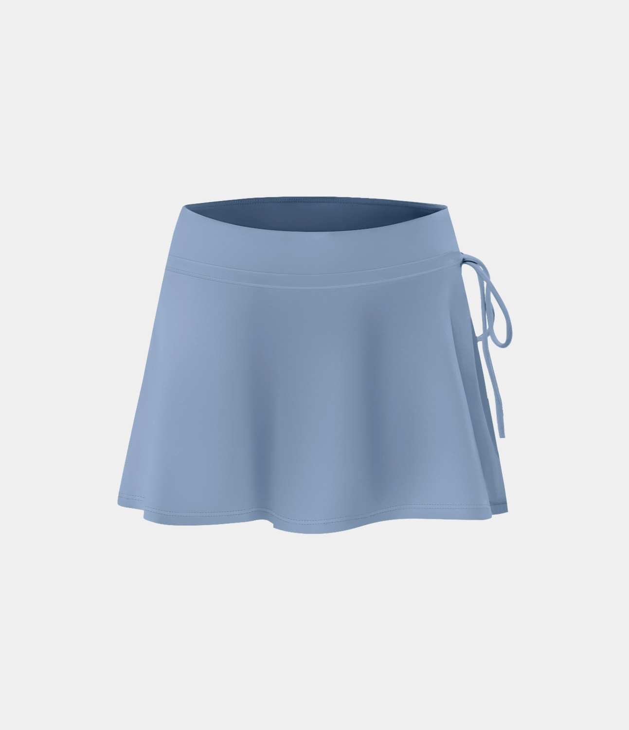Halara Everyday Softlyzeroв„ў Airy Mid Rise Tie Side A Line 2-in-1 Side Pocket Mini Cool Touch Skirt-UPF50+  - Endless Sky - M 