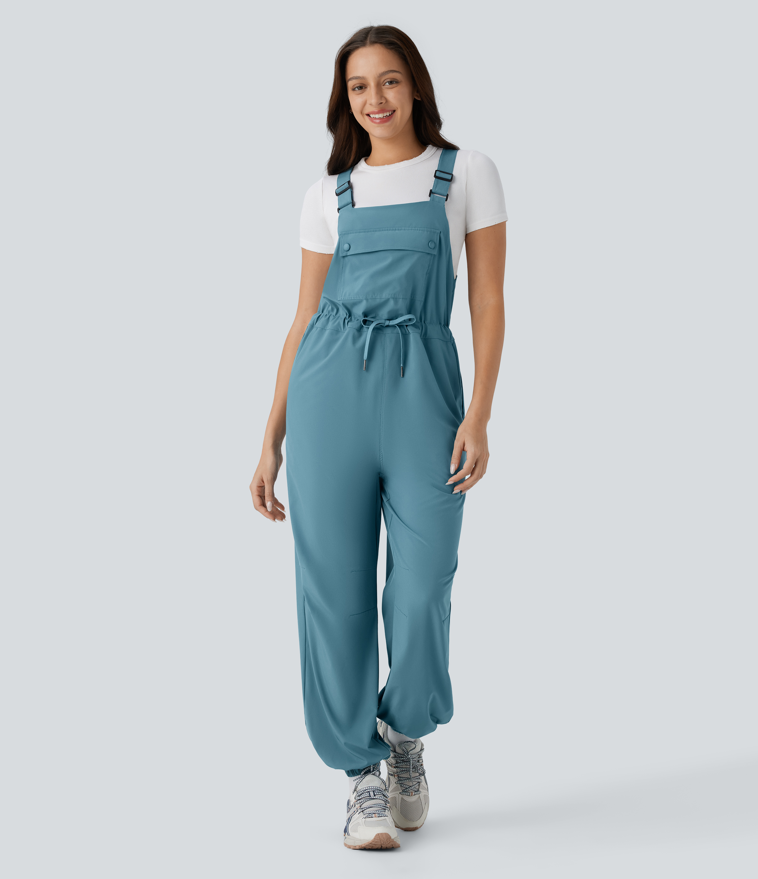 Overol Cargo Breezeful™ Joggers correr senderismo secado rápido múltiple bolsillo cordón ajustable