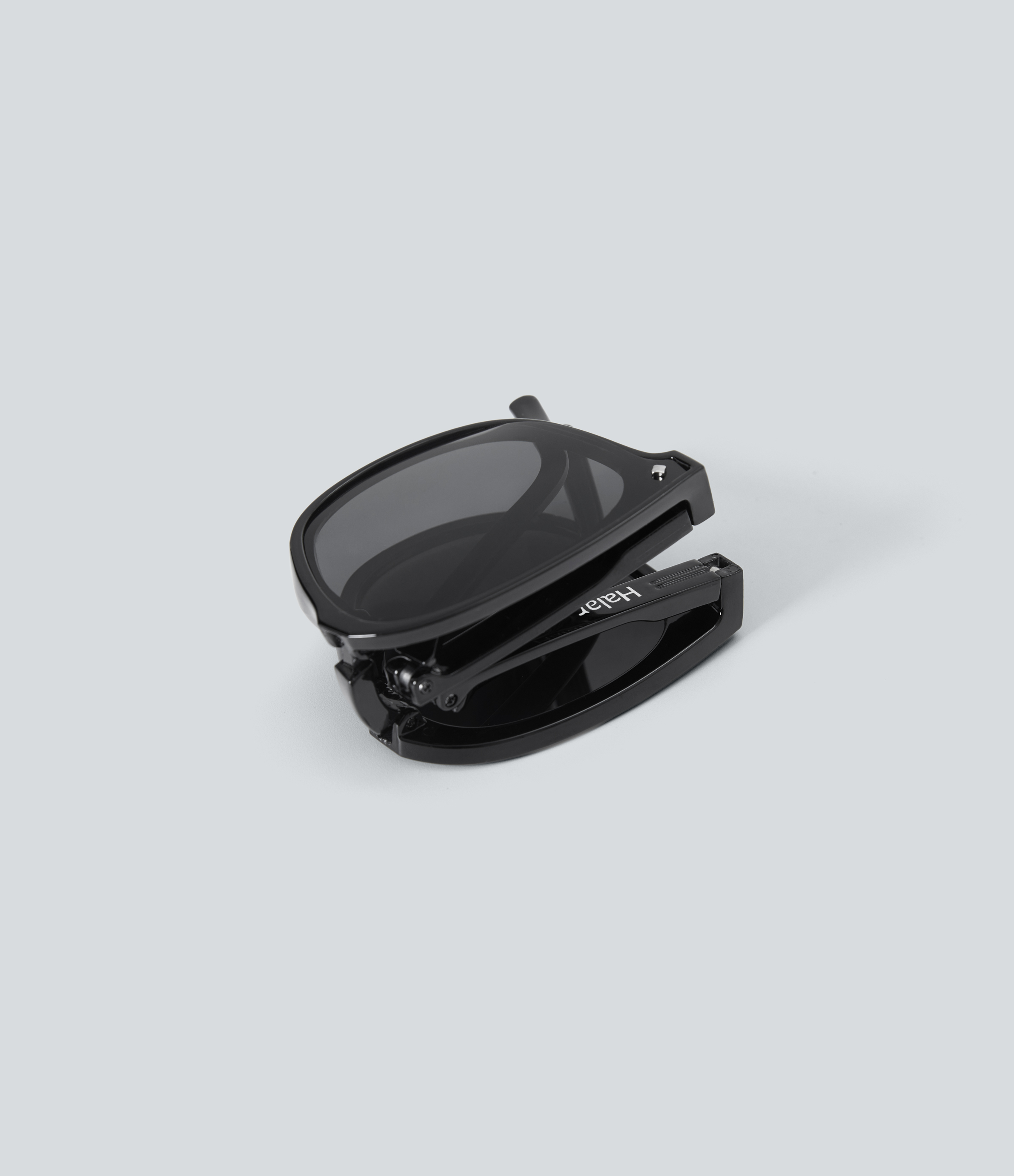 Negro Gafas de sol plegables con el logo de Halara y estuche para guardarlas / 2